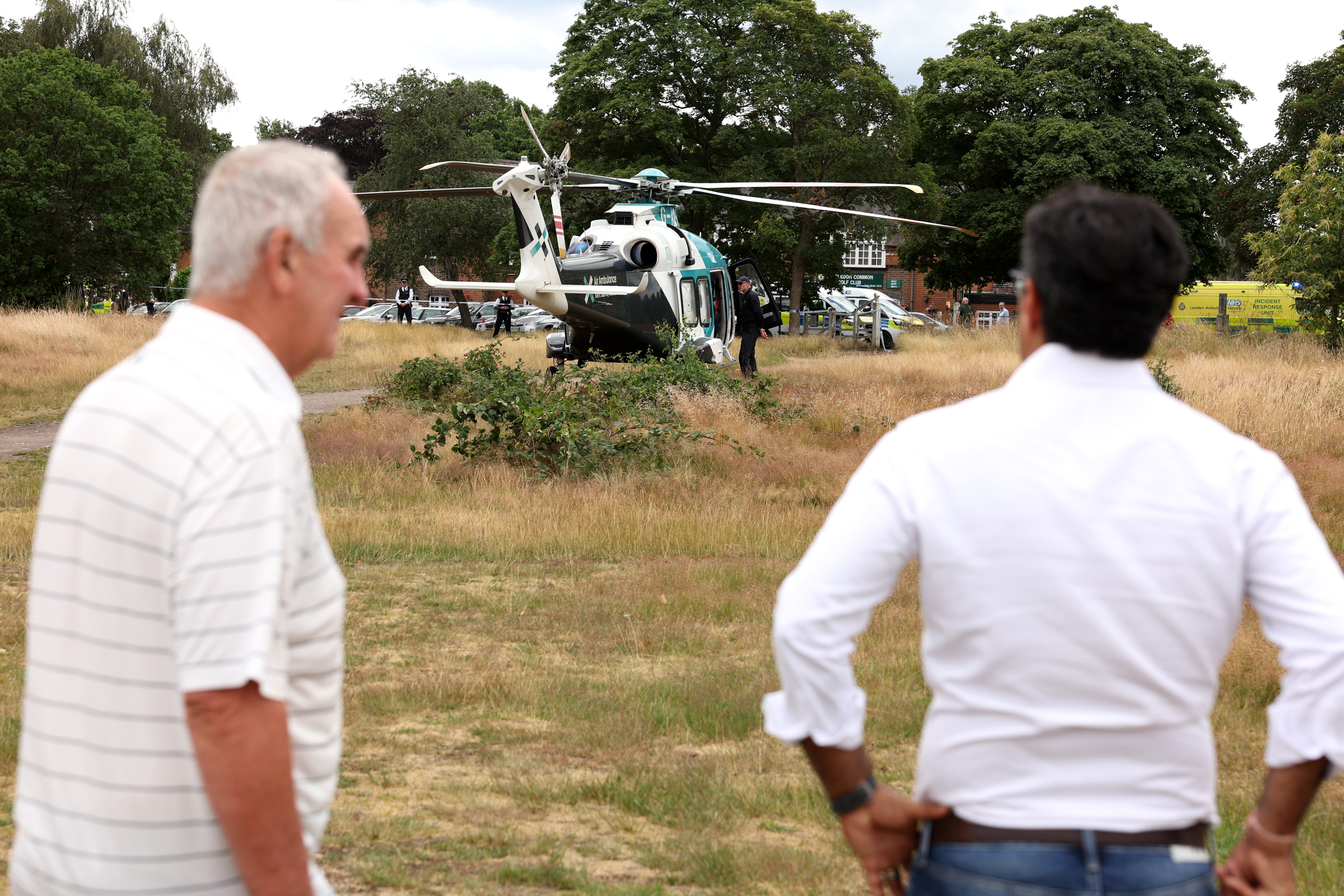 An air ambulance was scrambled to the scene