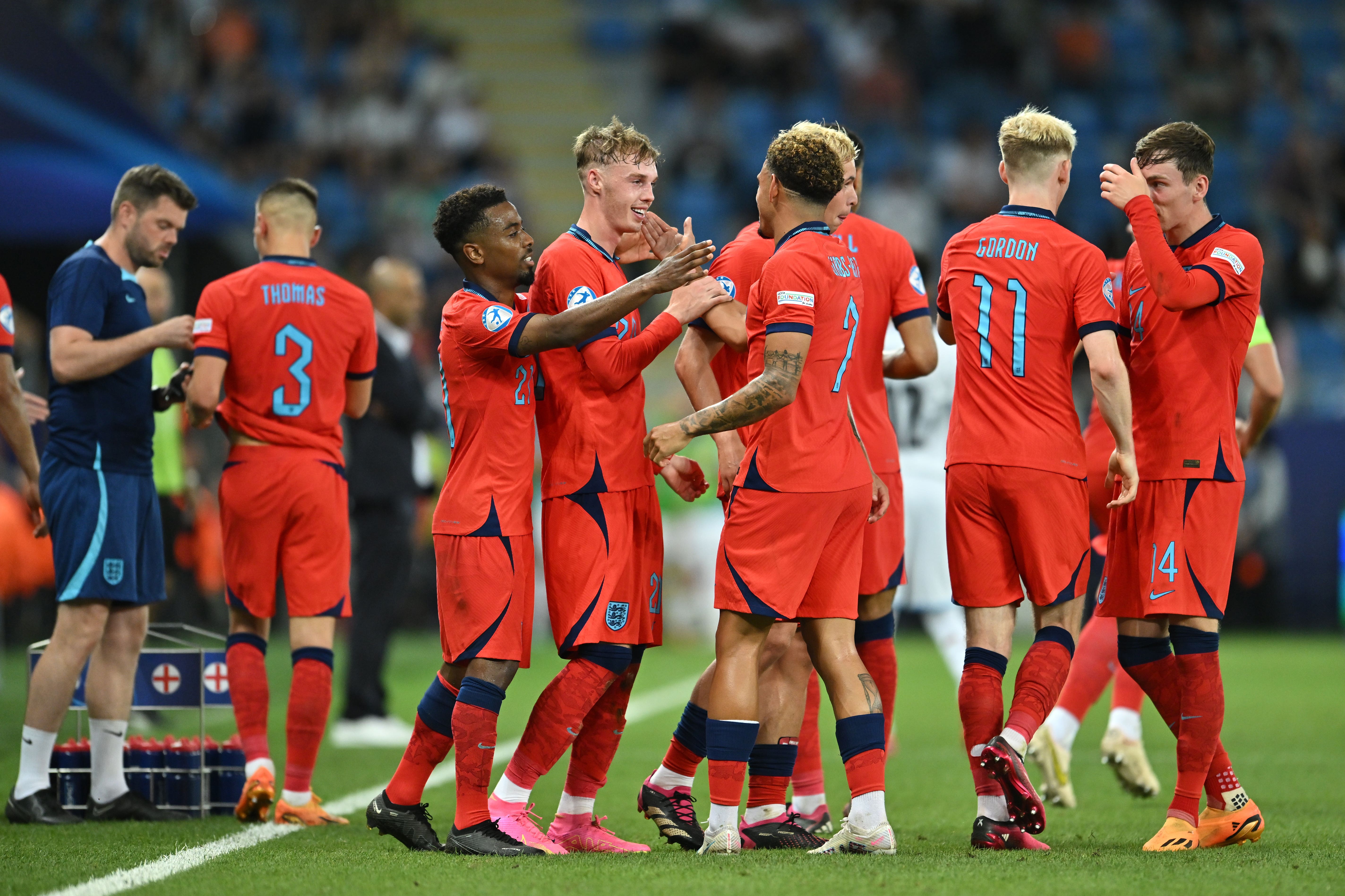 England Under-21s are in Saturday’s Euro 2023 final (PA)