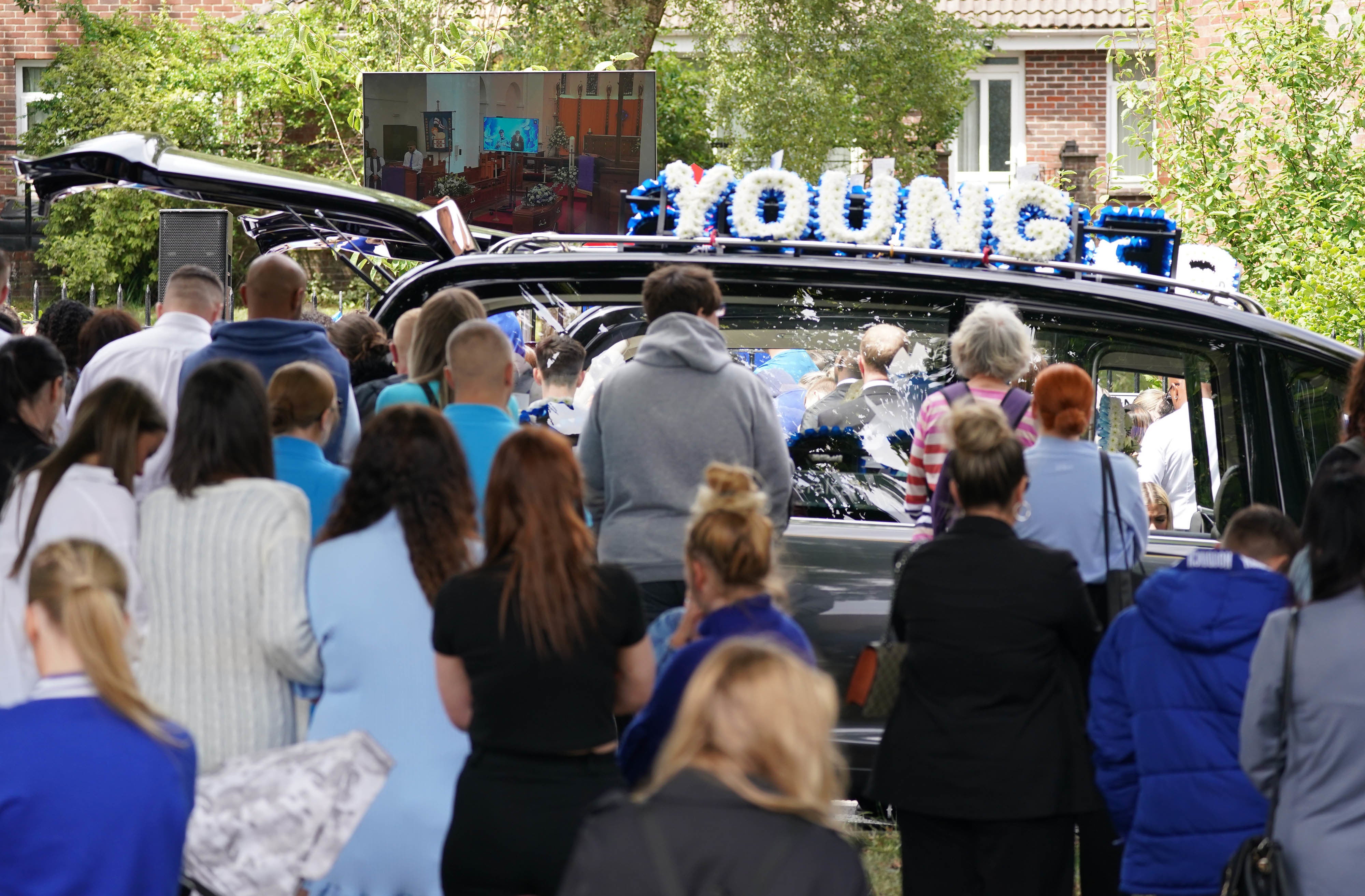 Huge crowds turned out to pay their respects