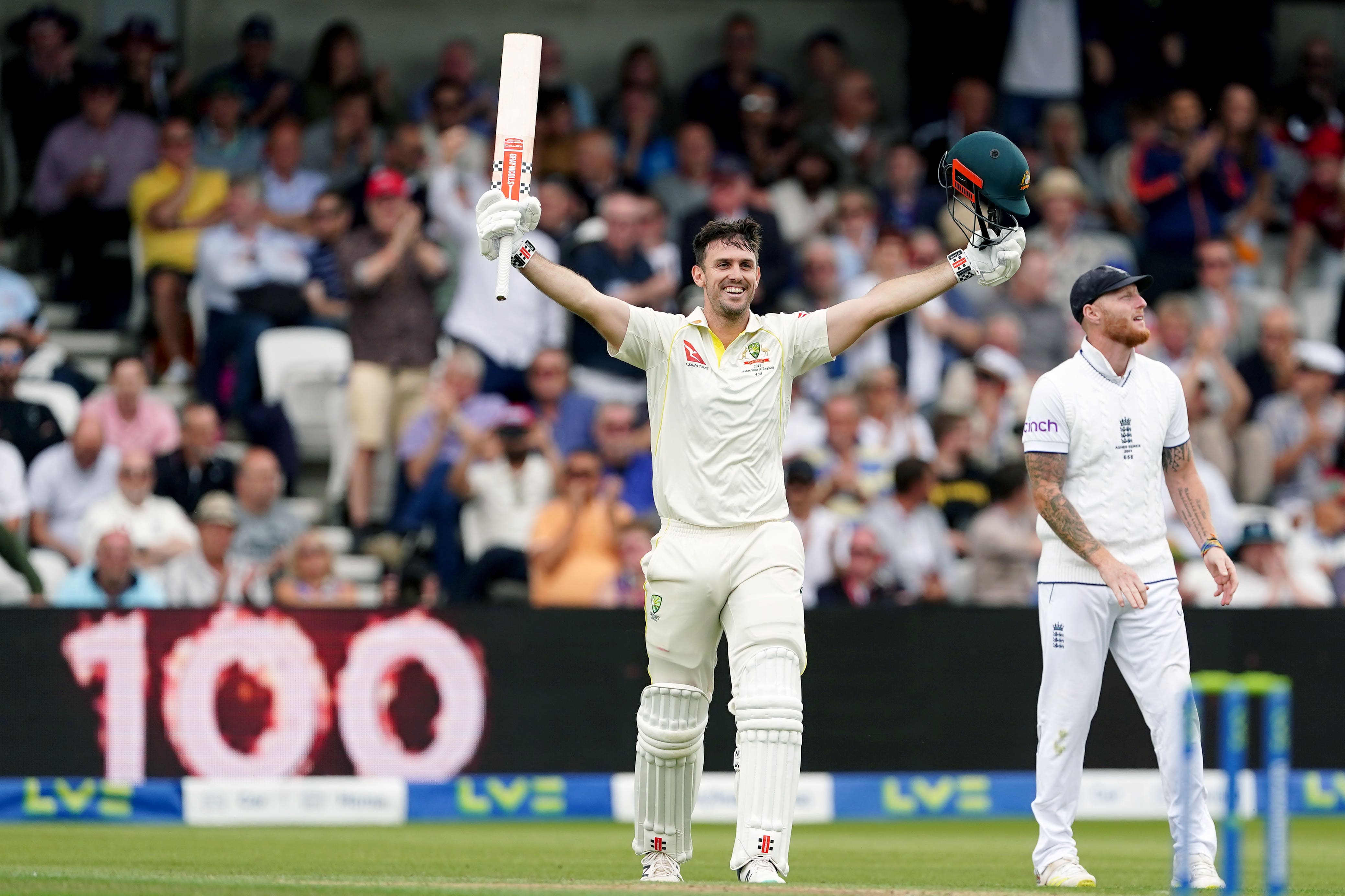 Mitch Marsh got a century (Mike Egerton/PA)