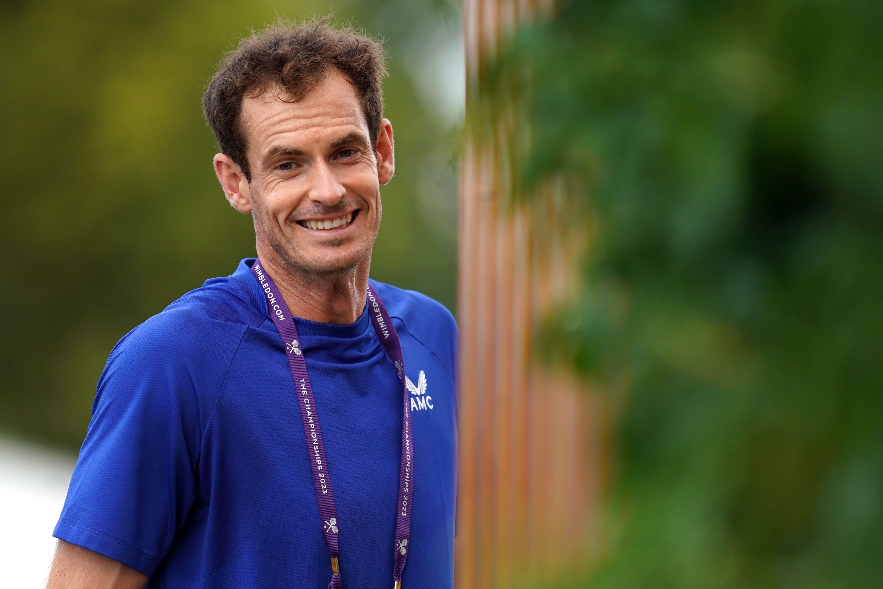 Mirra Andreeva was too shy to talk to her idol Andy Murray when she met him at Wimbledon (Victoria Jones/PA)