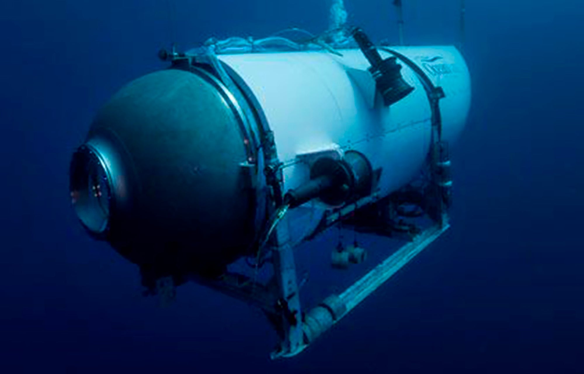 This undated image provided by OceanGate Expeditions in June 2021 shows the company's Titan submersible