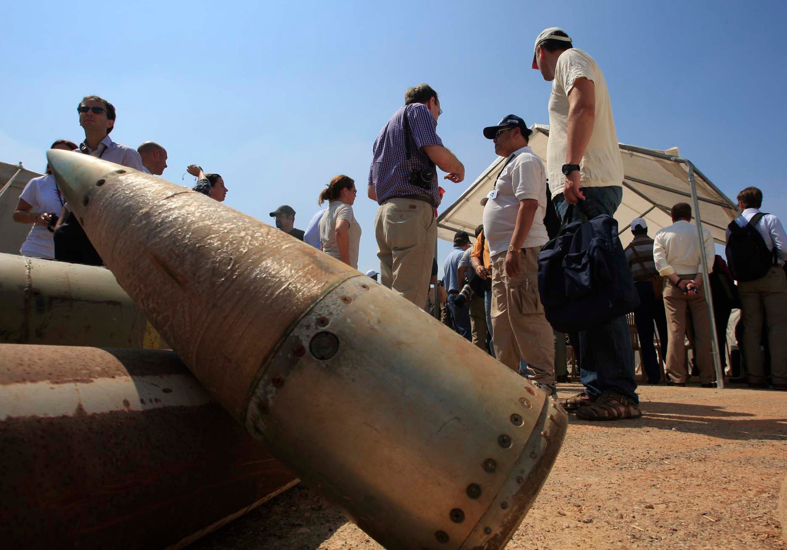 A cluster munition in Lebanon