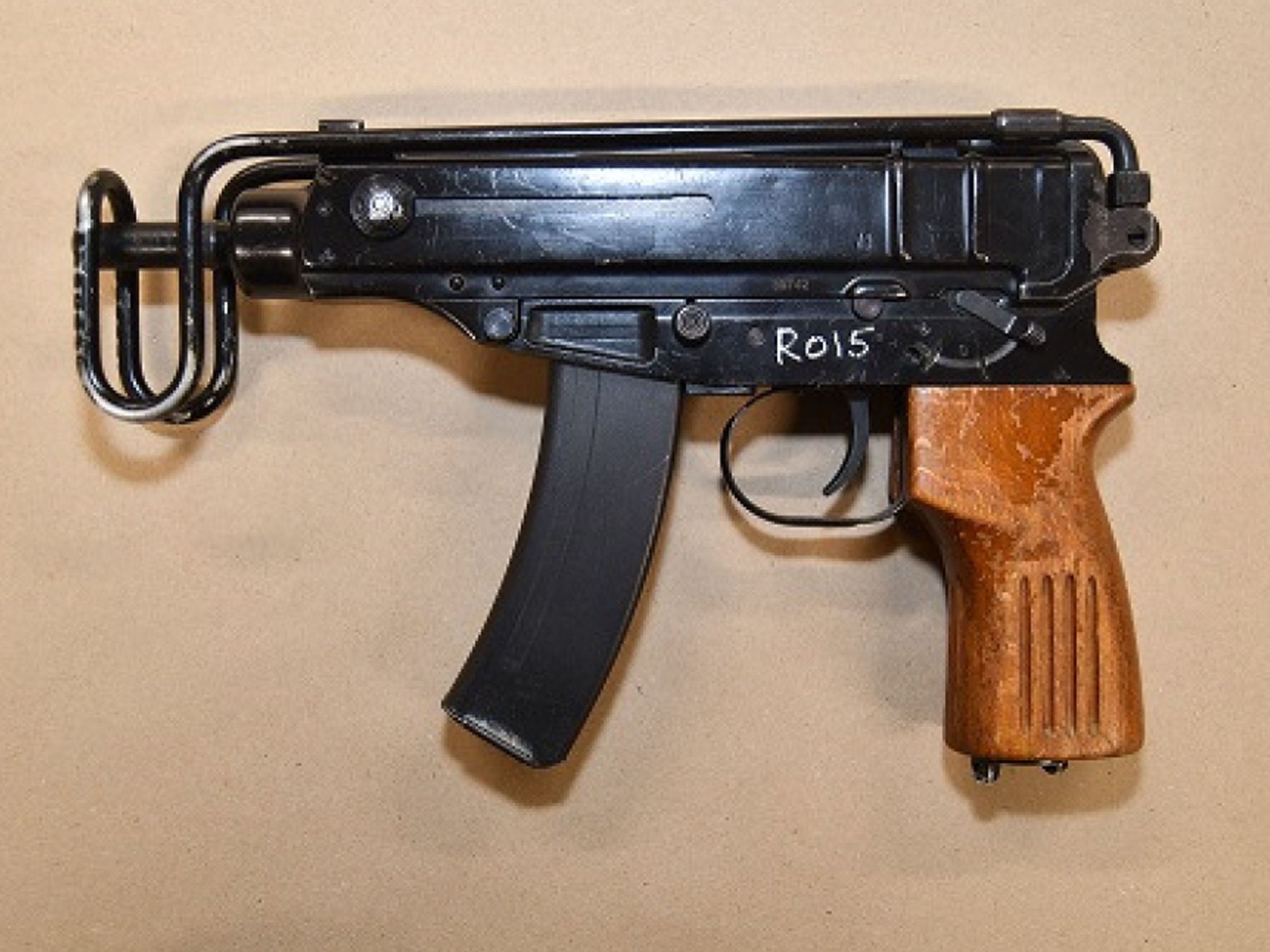 A Skorpion sub-machine gun like that used by Chapman