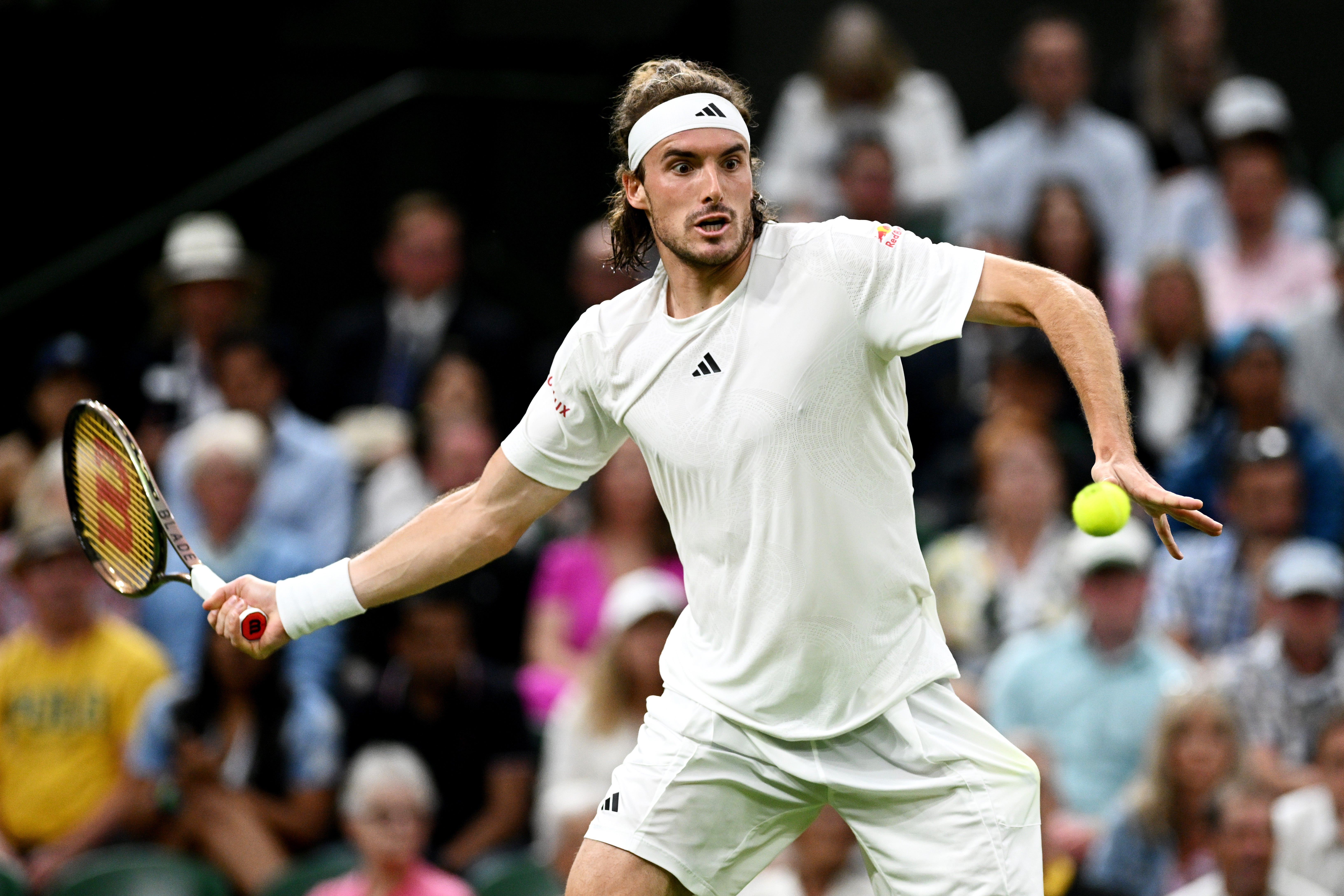 Tsitsipas’s forehand was an effective weapon on Thursday evening