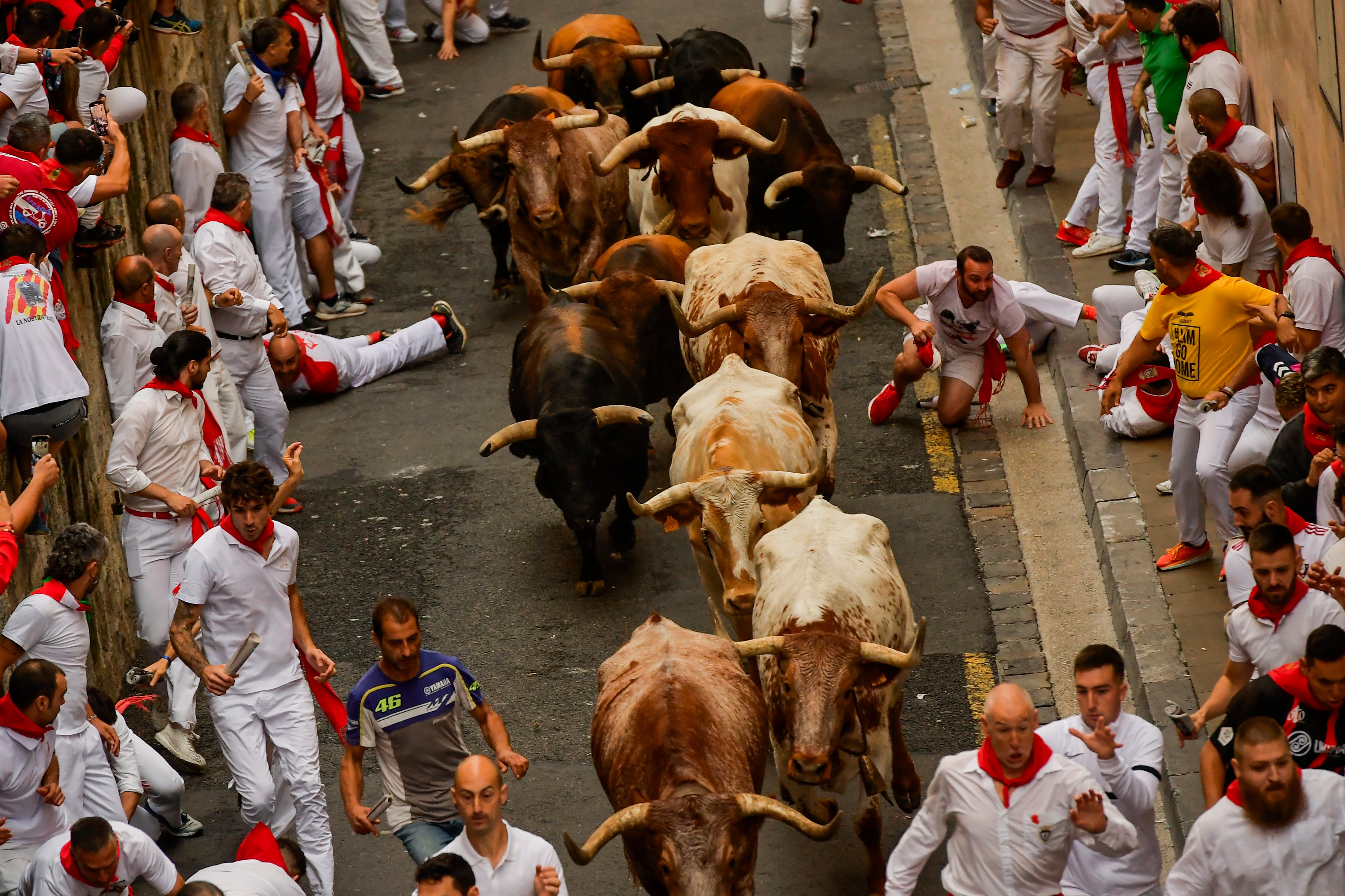 APTOPIX Spain Running of the Bulls