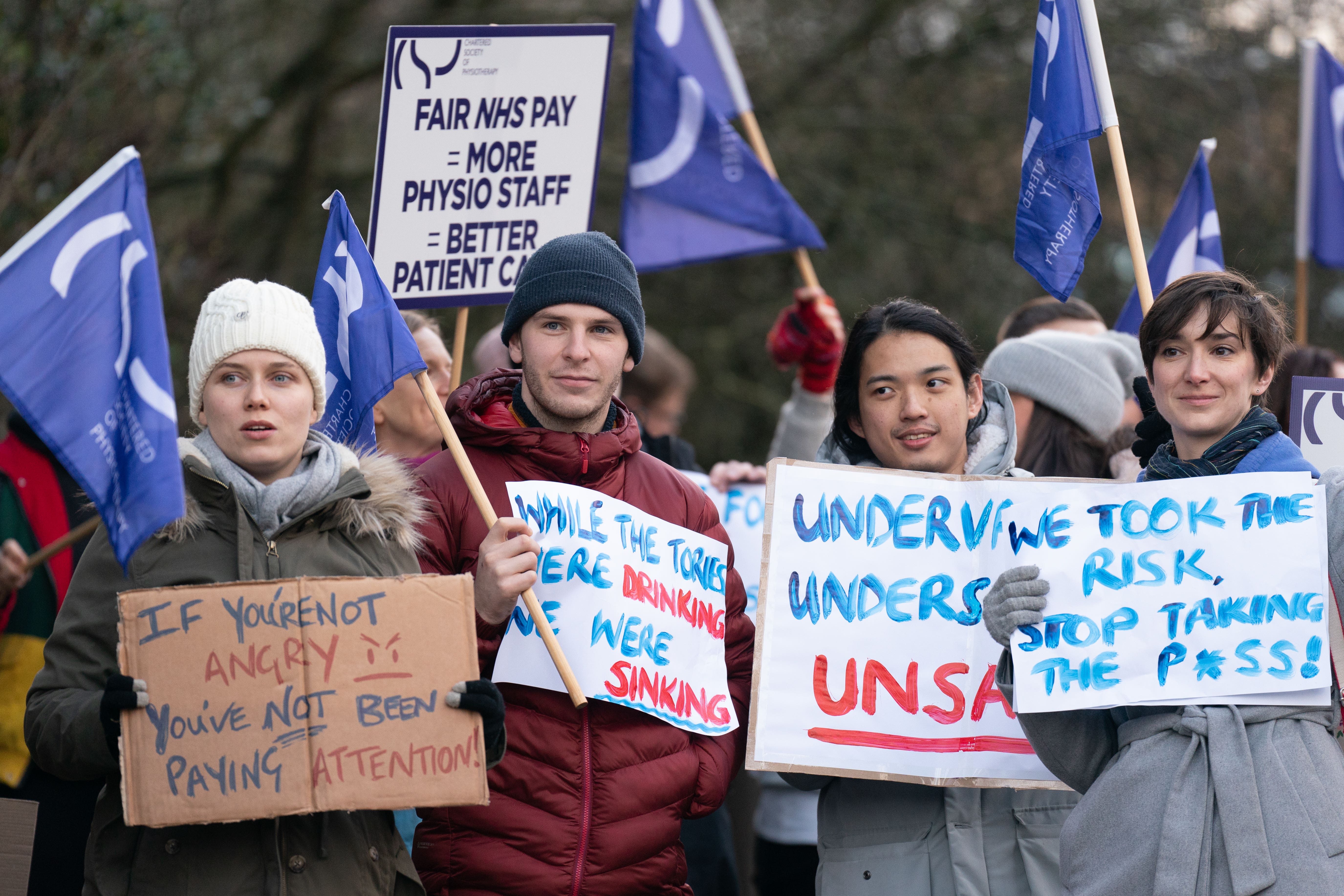 The Chartered Society of Physiotherapy is campaigning on behalf of its members who are not eligible for the Covid backlog pay (PA)