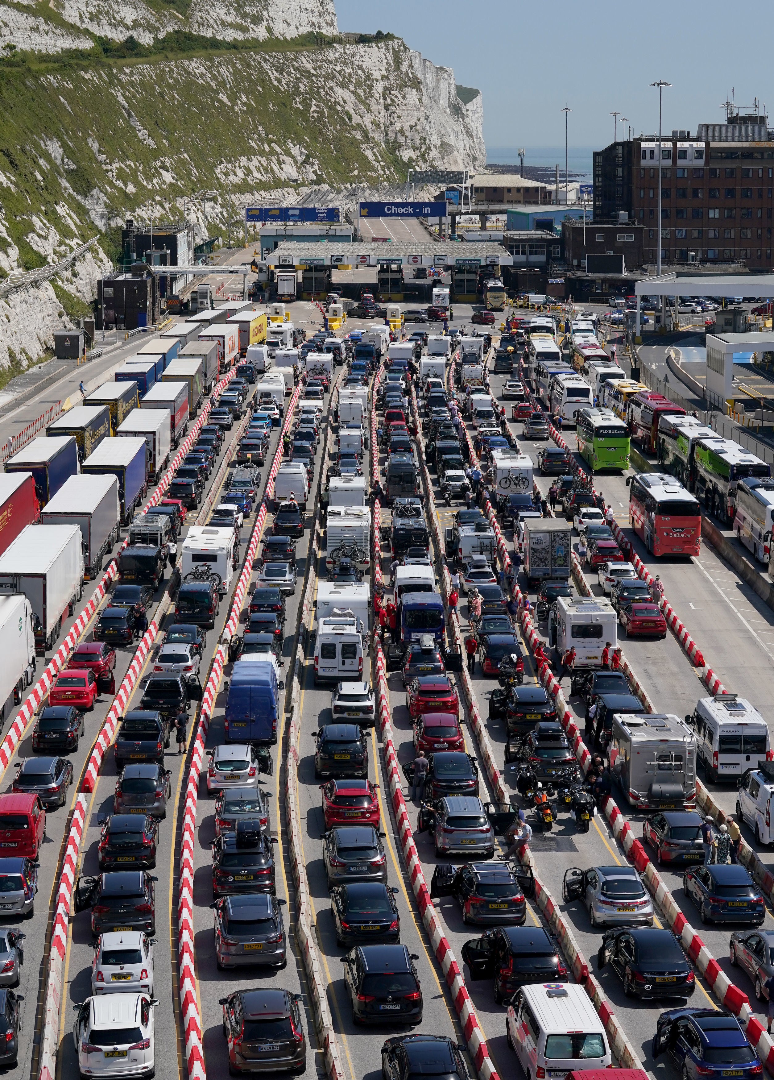 Delays in processing passengers have been blamed on French border officials carrying out extra checks and stamping UK passports following Brexit