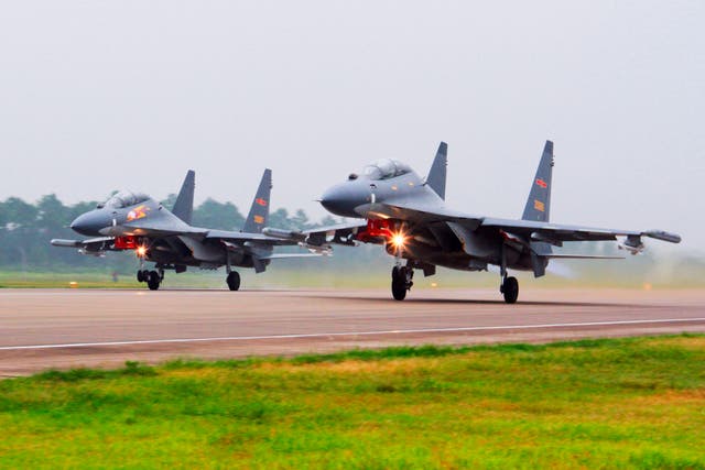 <p>A record number of Chinese warplanes were detected in Taiwanese airspace, authorities said </p>