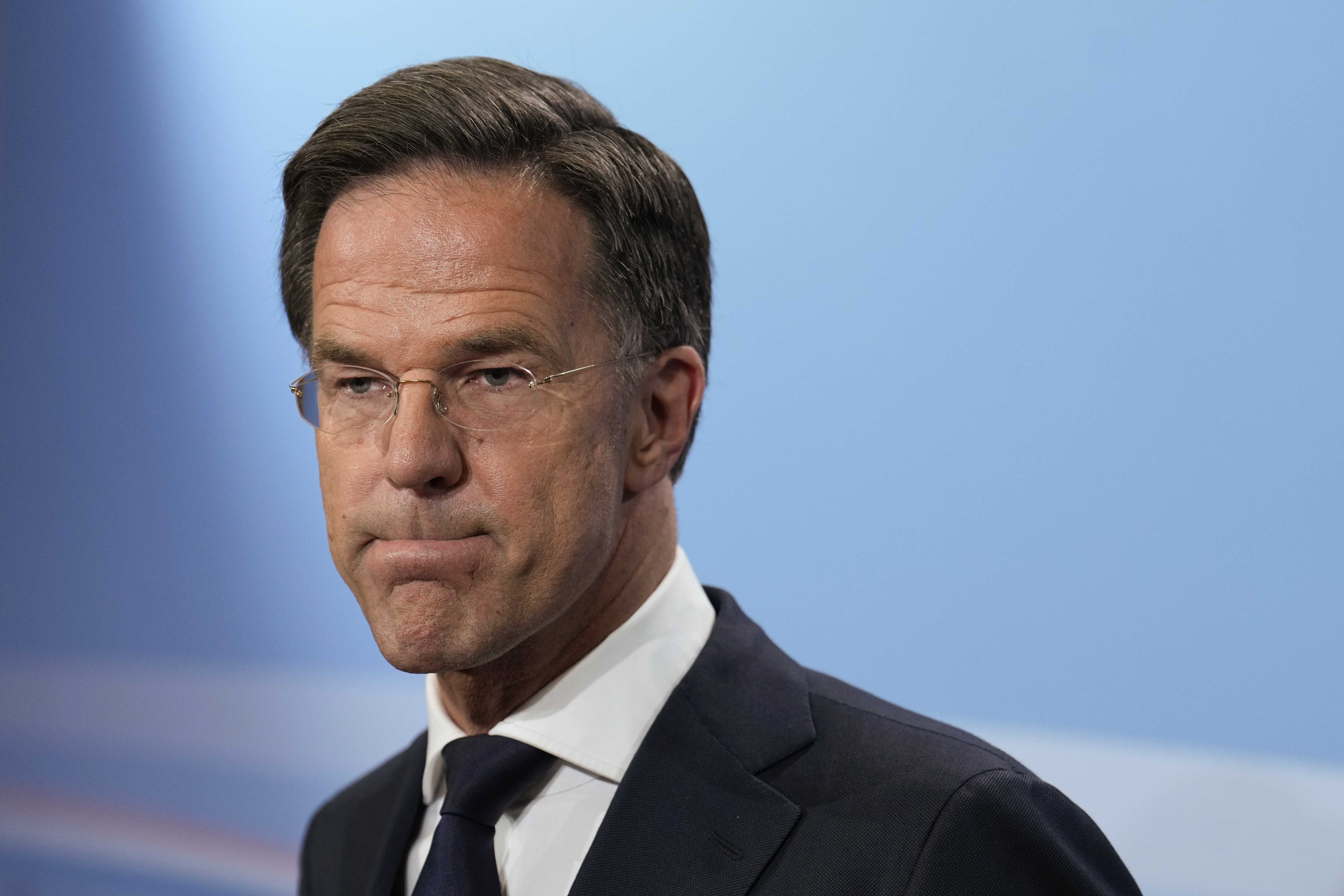 The Dutch prime minister, Mark Rutte