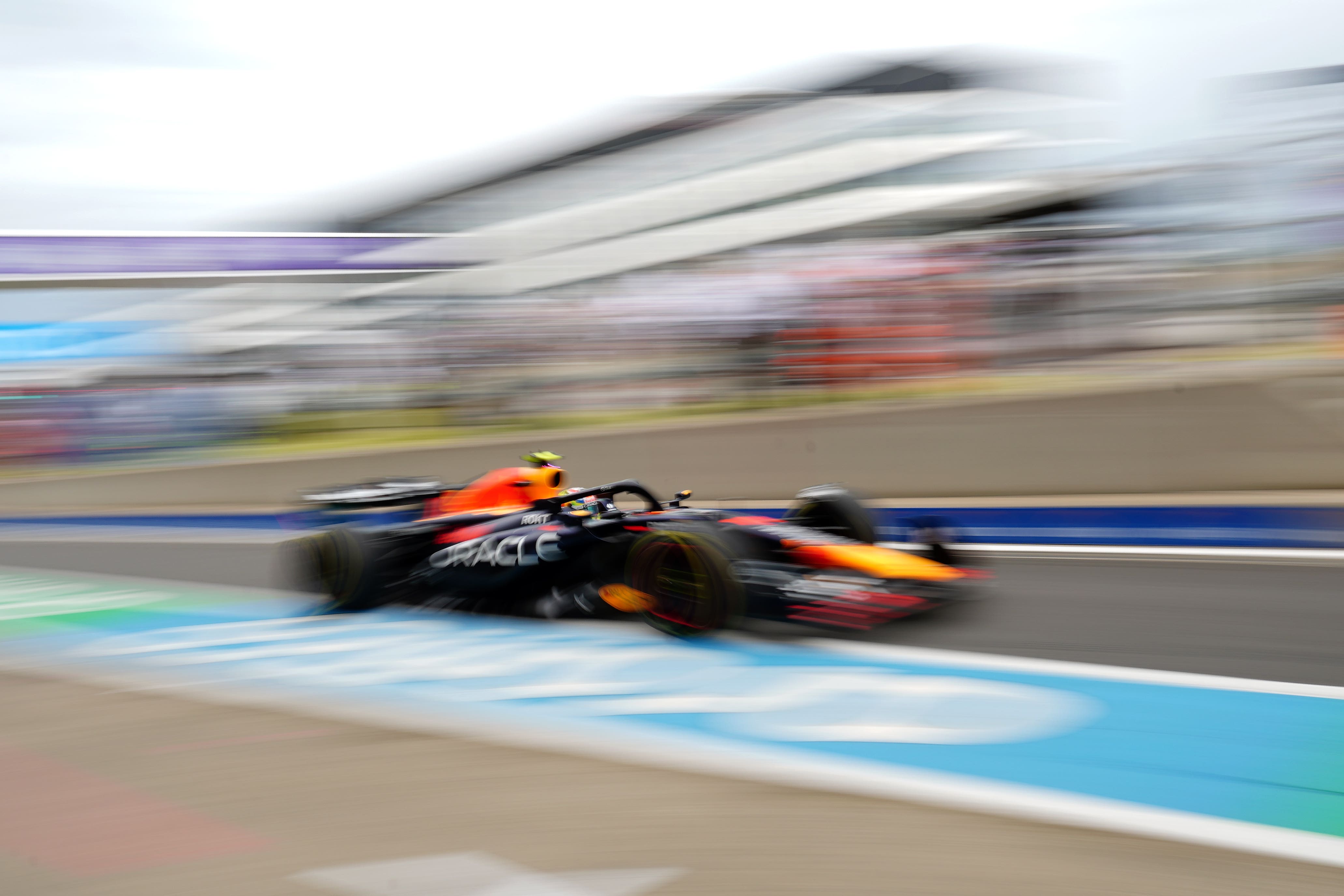 Red Bull’s Sergio Perez ahead of the British Grand Prix 2023 at Silverstone (David Davies/PA)