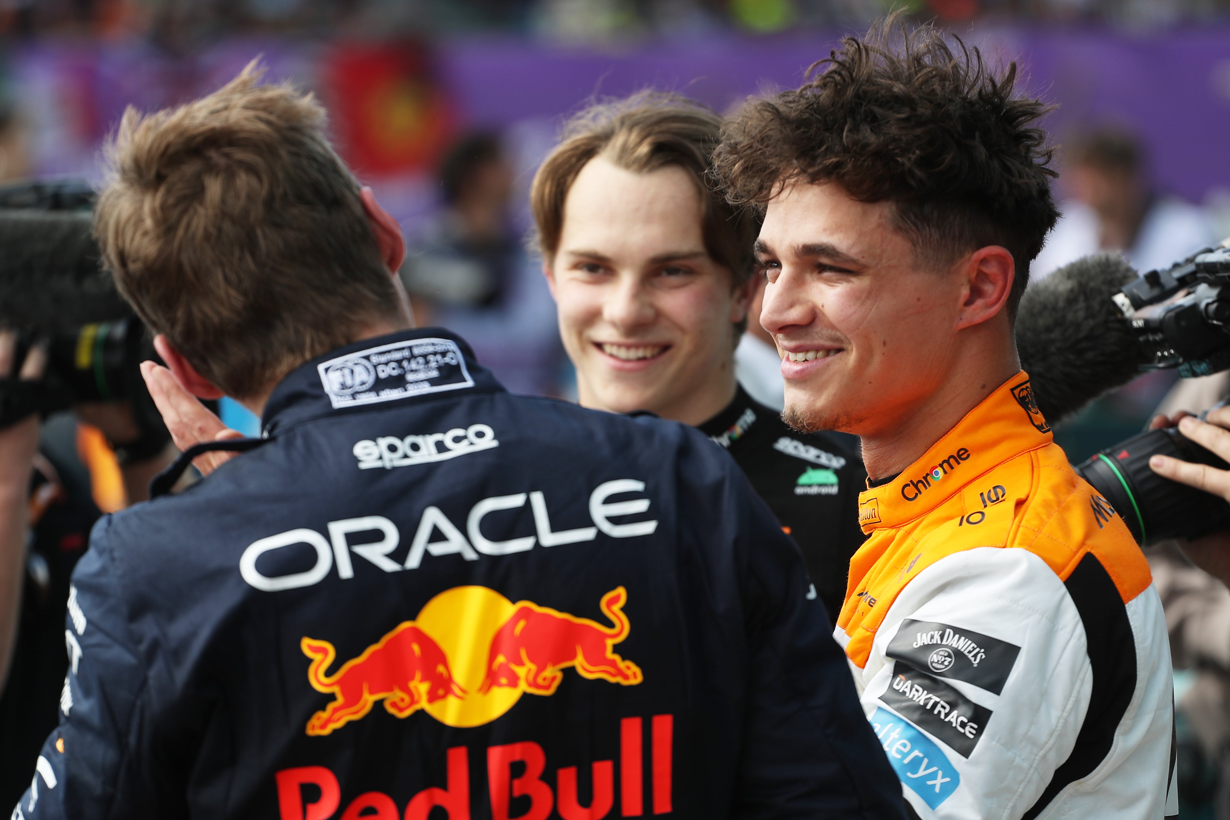 Max Verstappen pipped Lando Norris to pole position