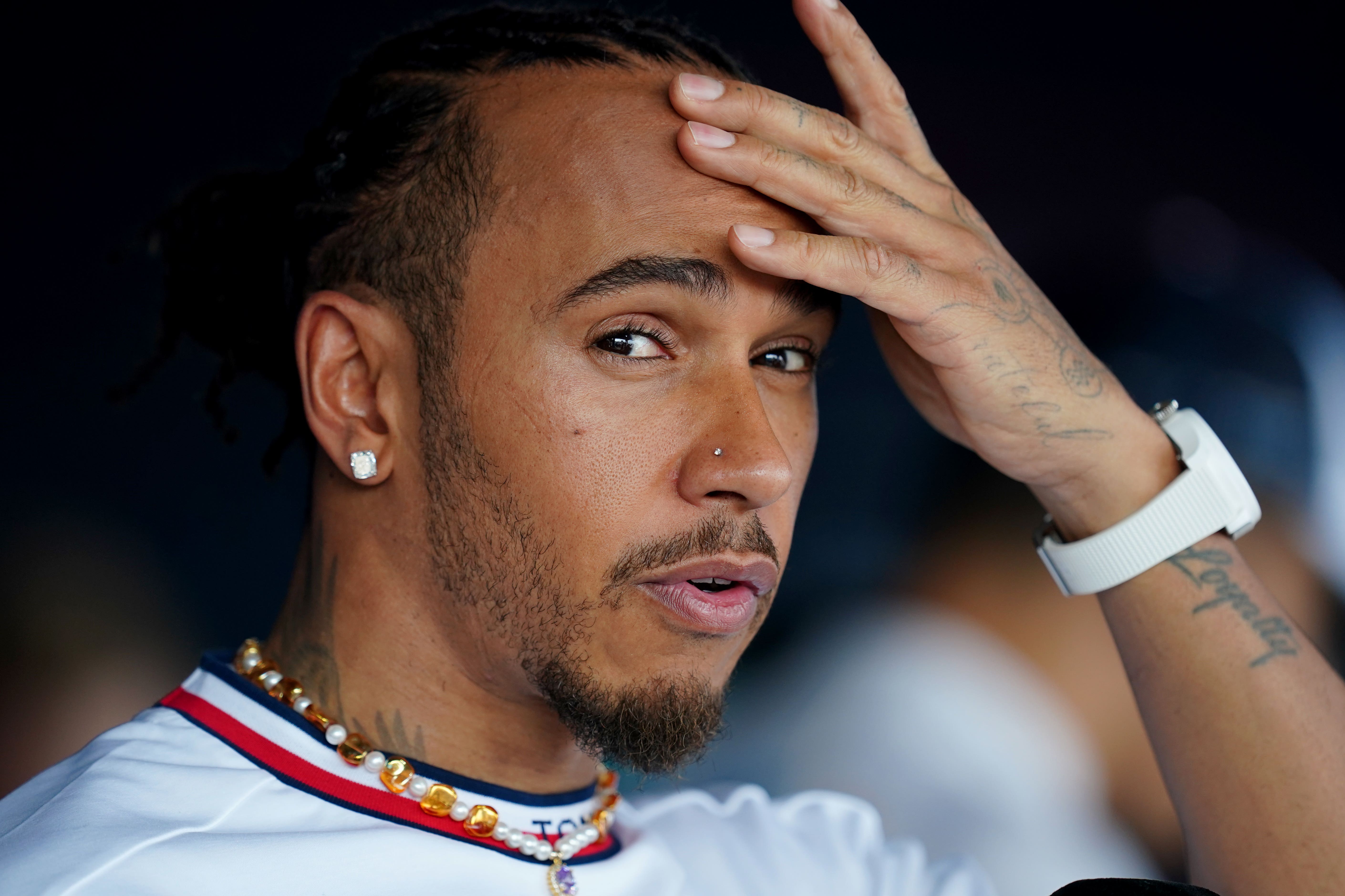 Lewis Hamilton finished seventh in qualifying (David Davies/PA)