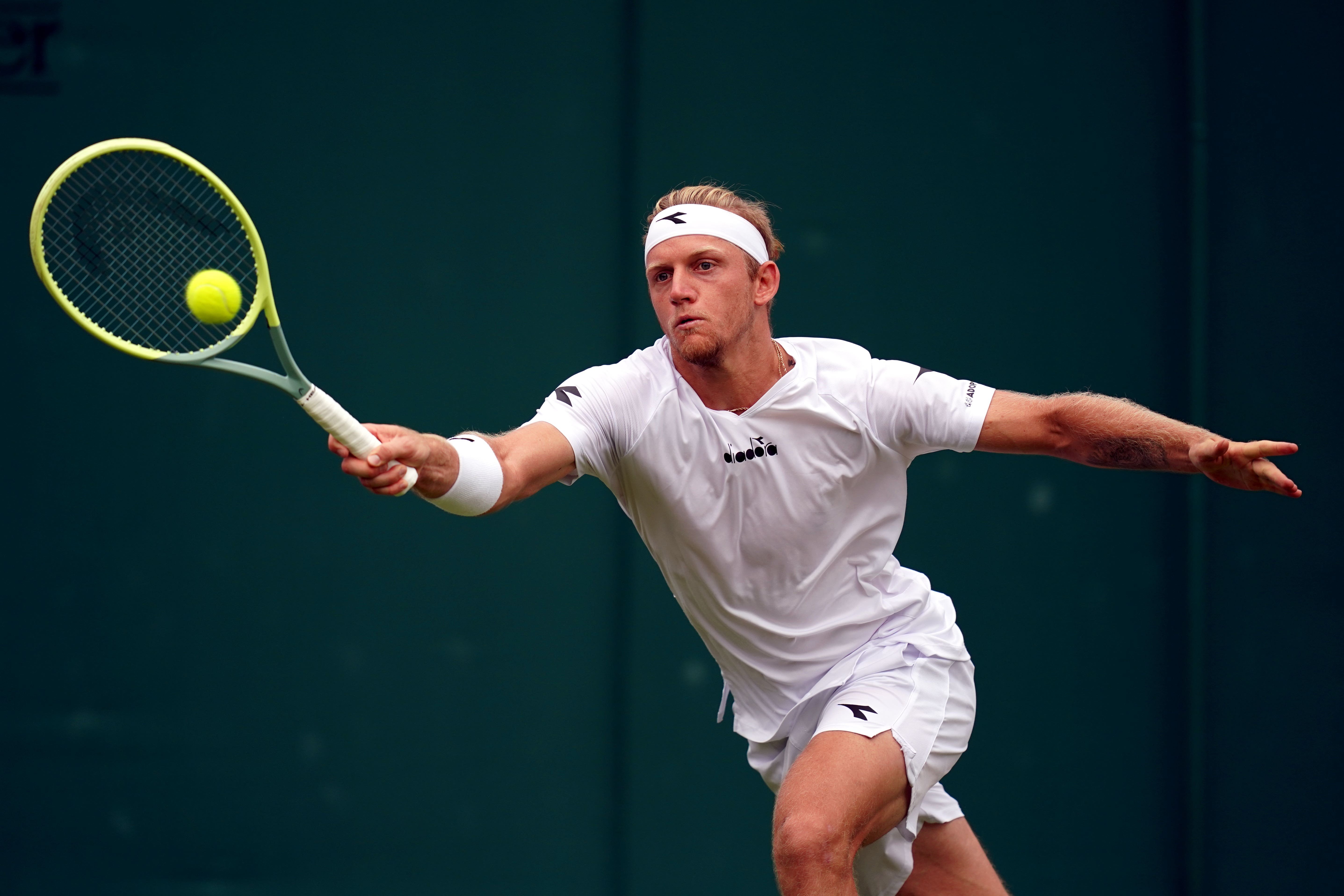 Alejandro Davidovich Fokina hit a costly underarm serve in the fifth set tie-break of his third-round defeat (John Walton/PA)