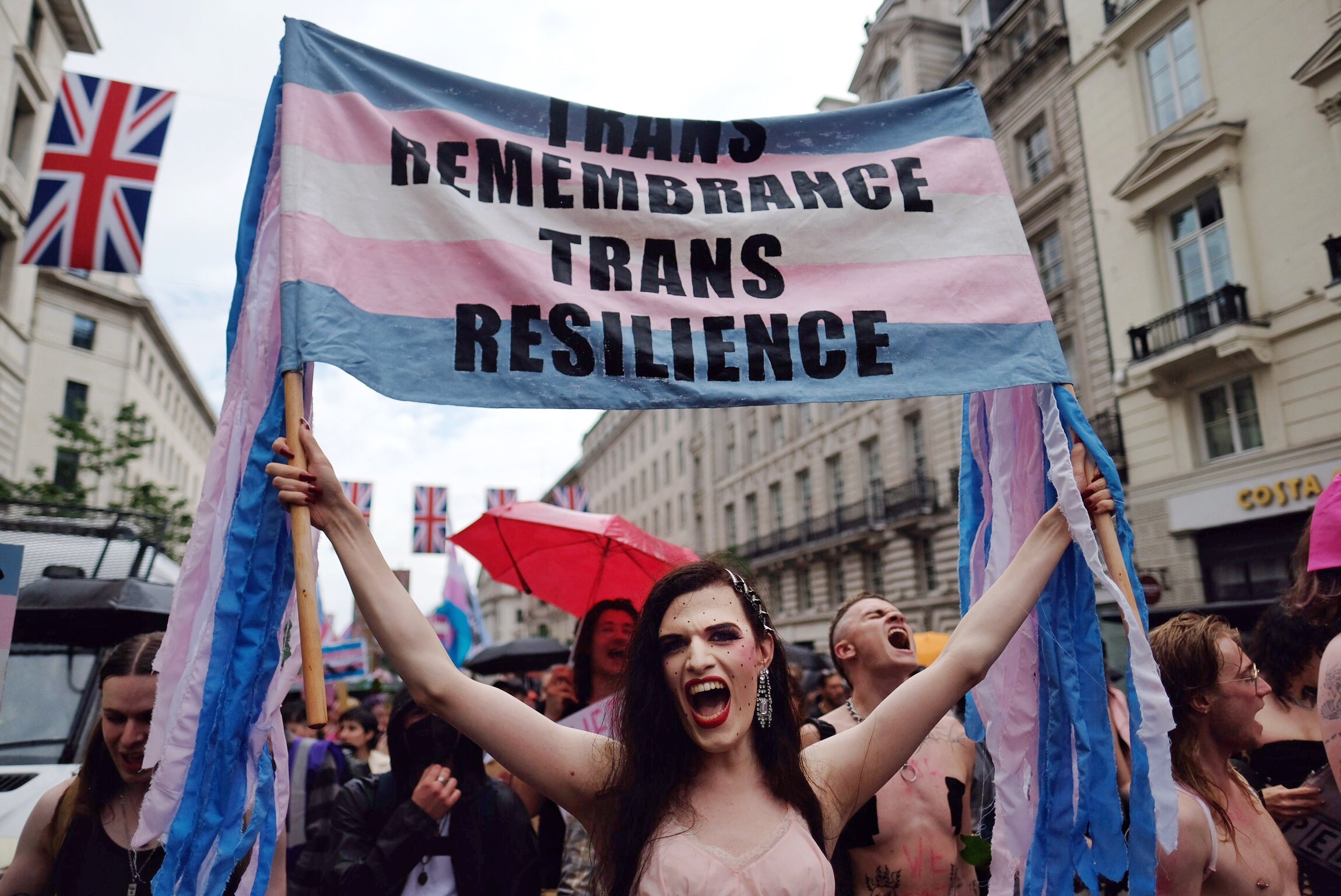 Trans pride 2023 in central London