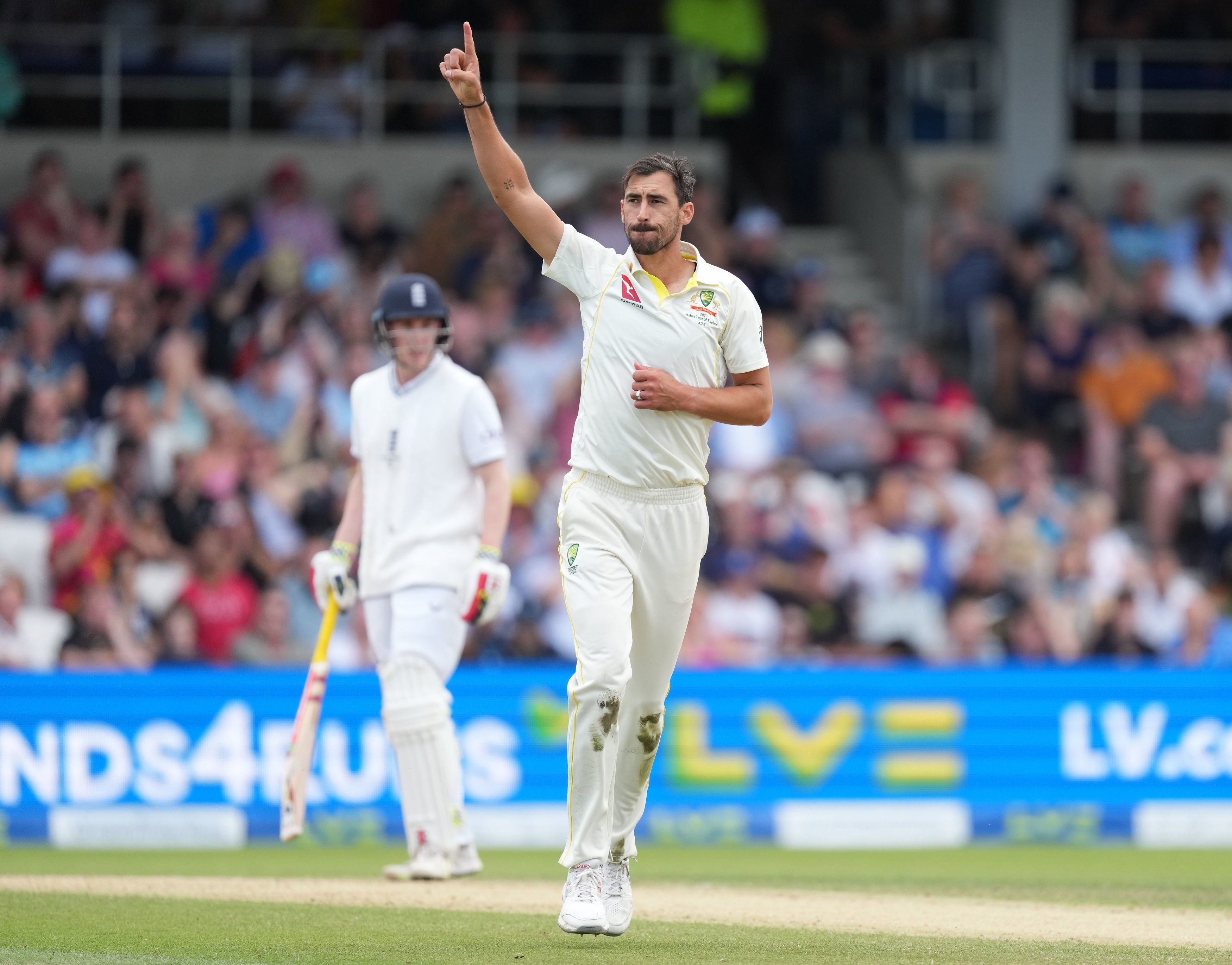 Mitchell Starc’s five wicket haul almost took Australia to victory