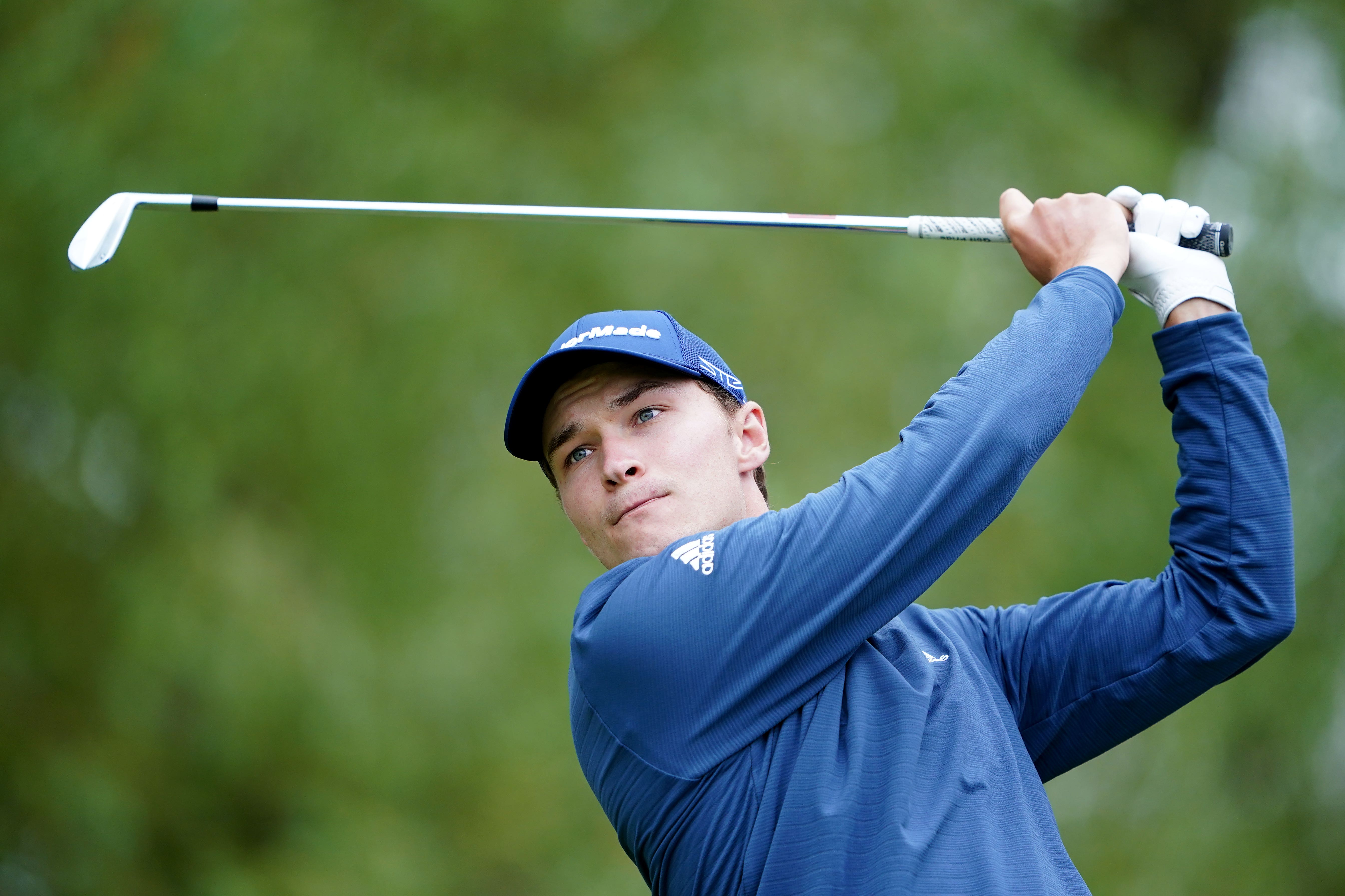 Denmark’s Rasmus Hojgaard, pictured, defeated Nacho Elvira in a play-off to win the Made in HimmerLand event (Zac Goodwin/PA)