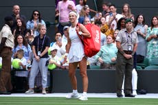 Wimbledon crowd boo Victoria Azarenka off court after defeat to Ukraine’s Elina Svitolina