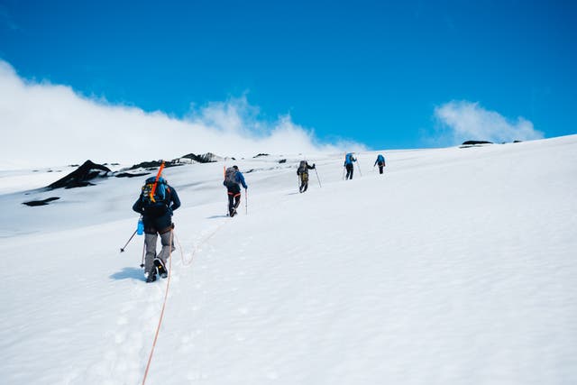 <p>Eyjafjallajokull glacier is the second highest peak in Iceland</p>