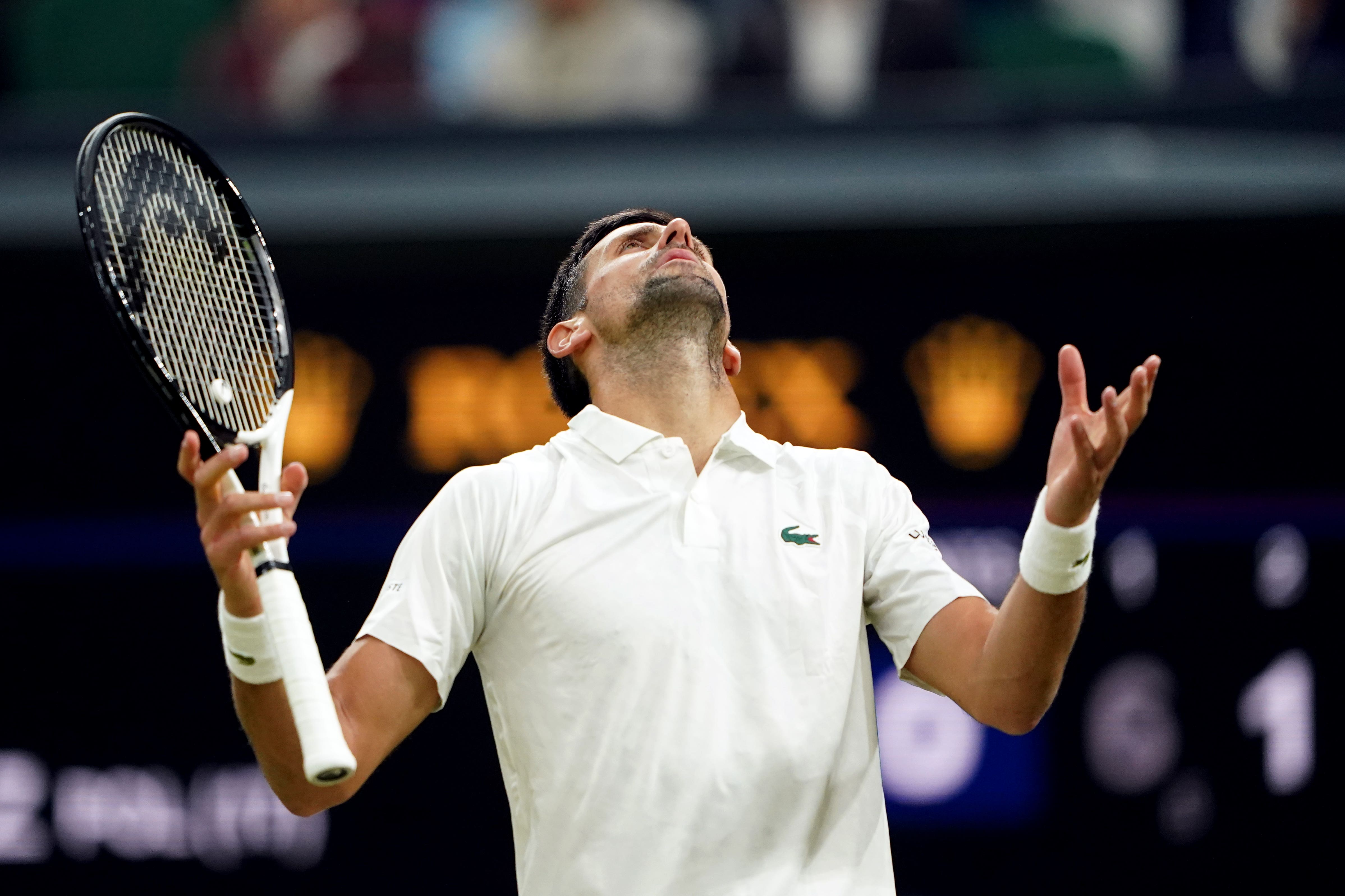 Novak Djokovic will have to come back on Monday (Zac Goodwin/PA)