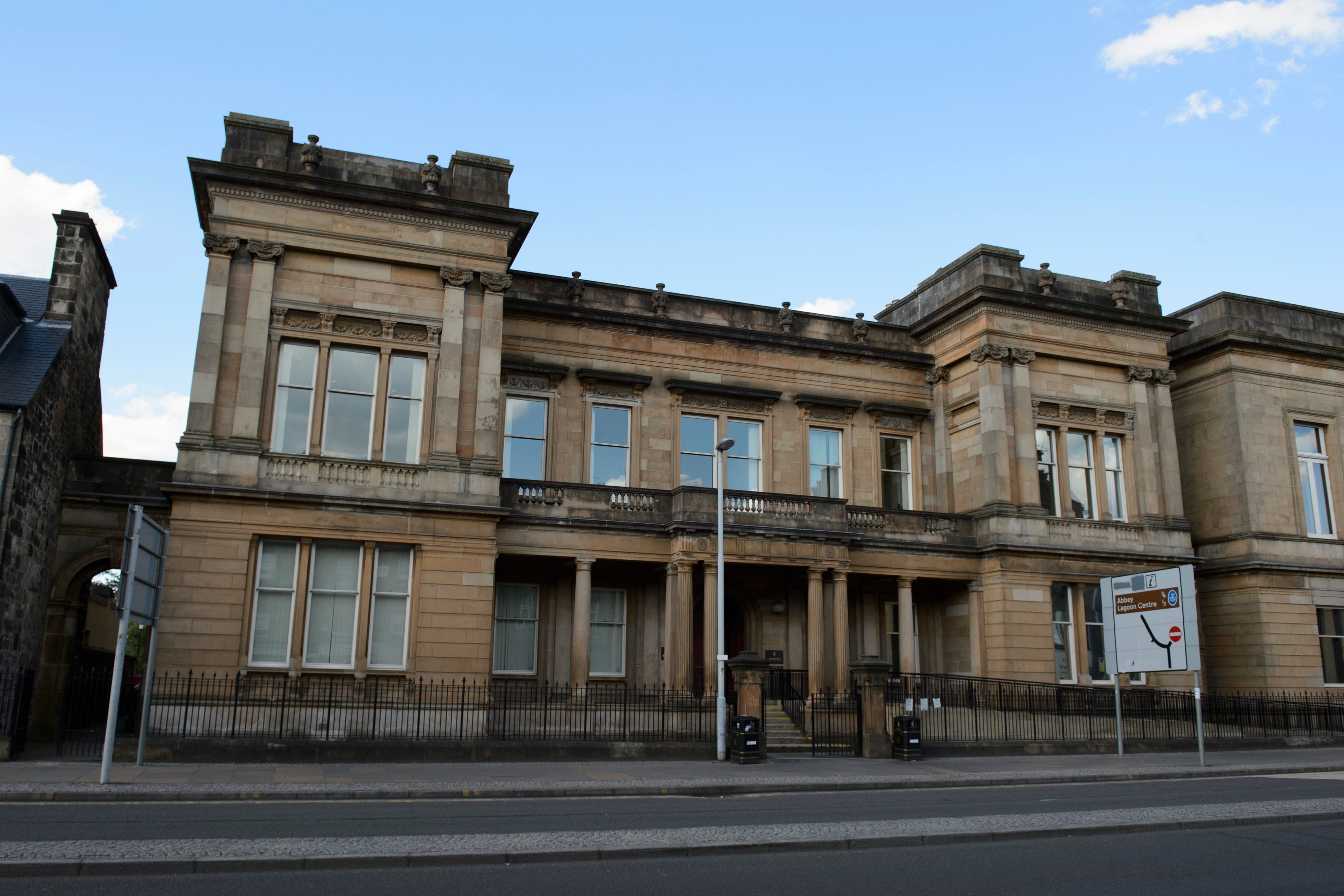 The case was heard at Paisley Sheriff Court (John Linton/PA)