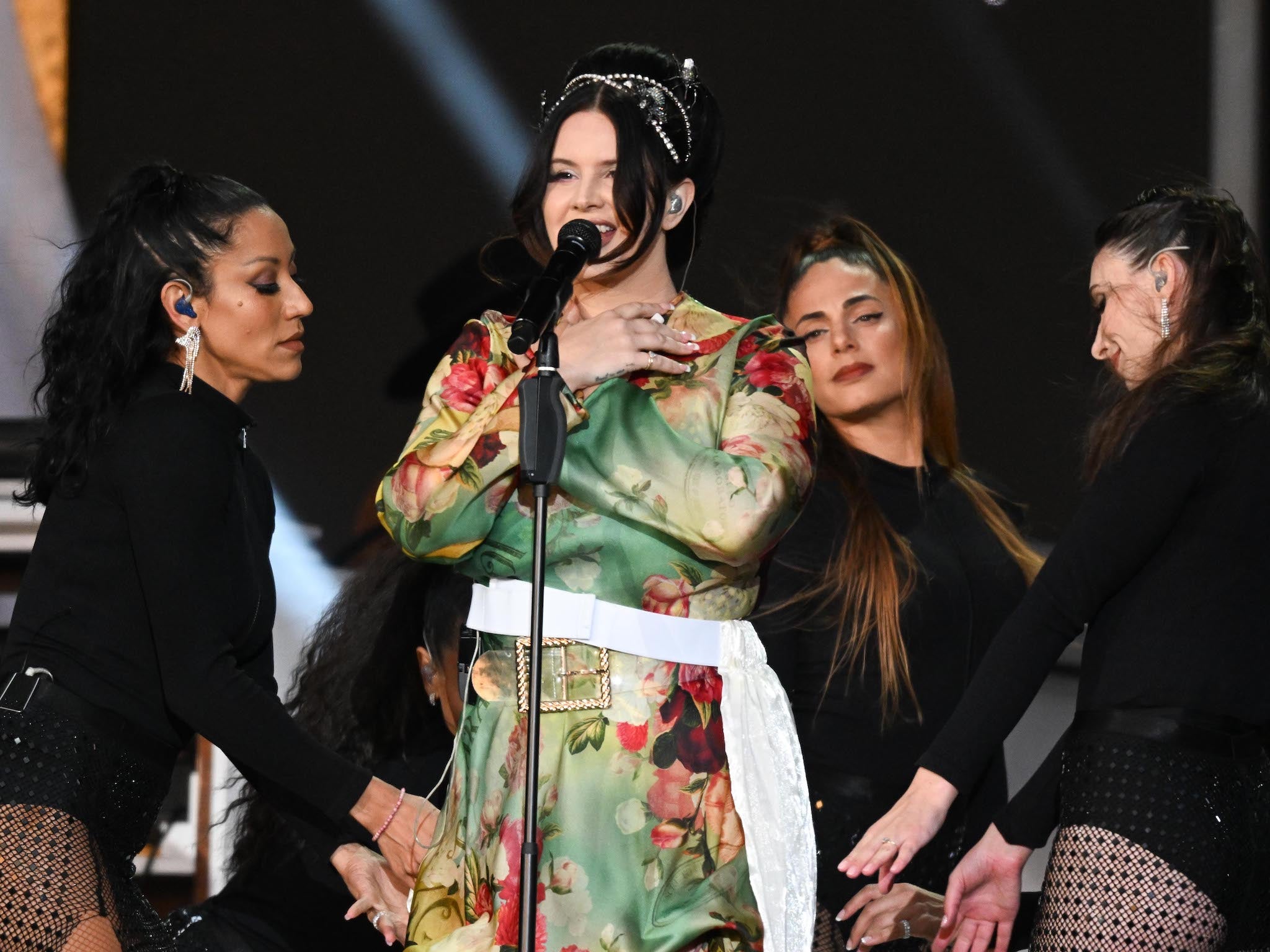 Lana Del Rey serenades the crowd on the 10th day of BST Hyde Park