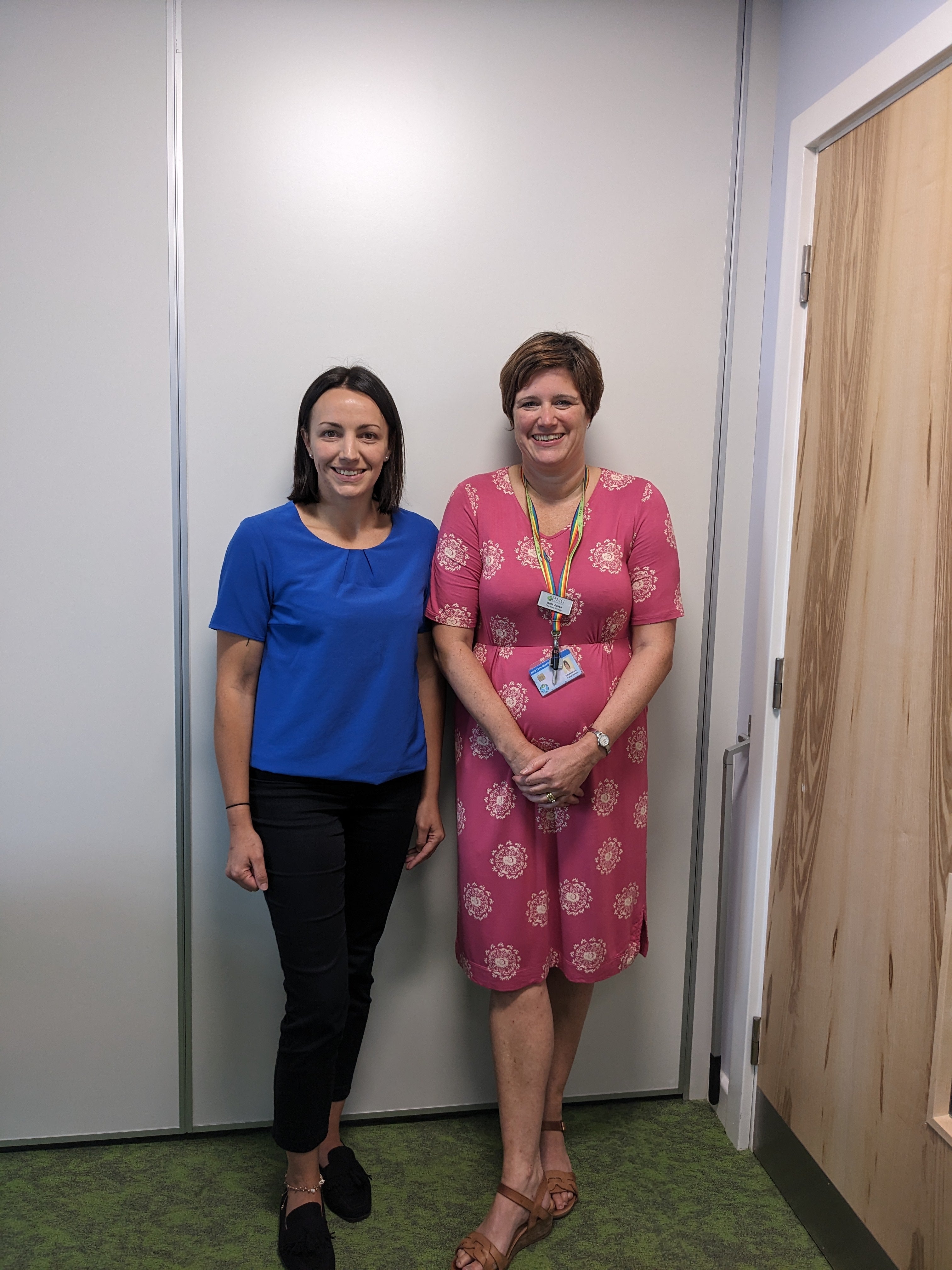 Liz (left) and Kate (right), who work for the Hereford Medical Group