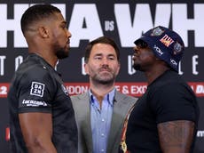 Don’t be fooled by Anthony Joshua and Dillian Whyte’s calm reunion – this is a fight built on spite