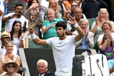 Wimbledon 2023 LIVE: Carlos Alcaraz battles Matteo Berrettini after Novak Djokovic survives test