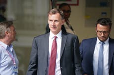 Hunt prioritises tackling inflation over tax cuts amid pressure from Tory MPs