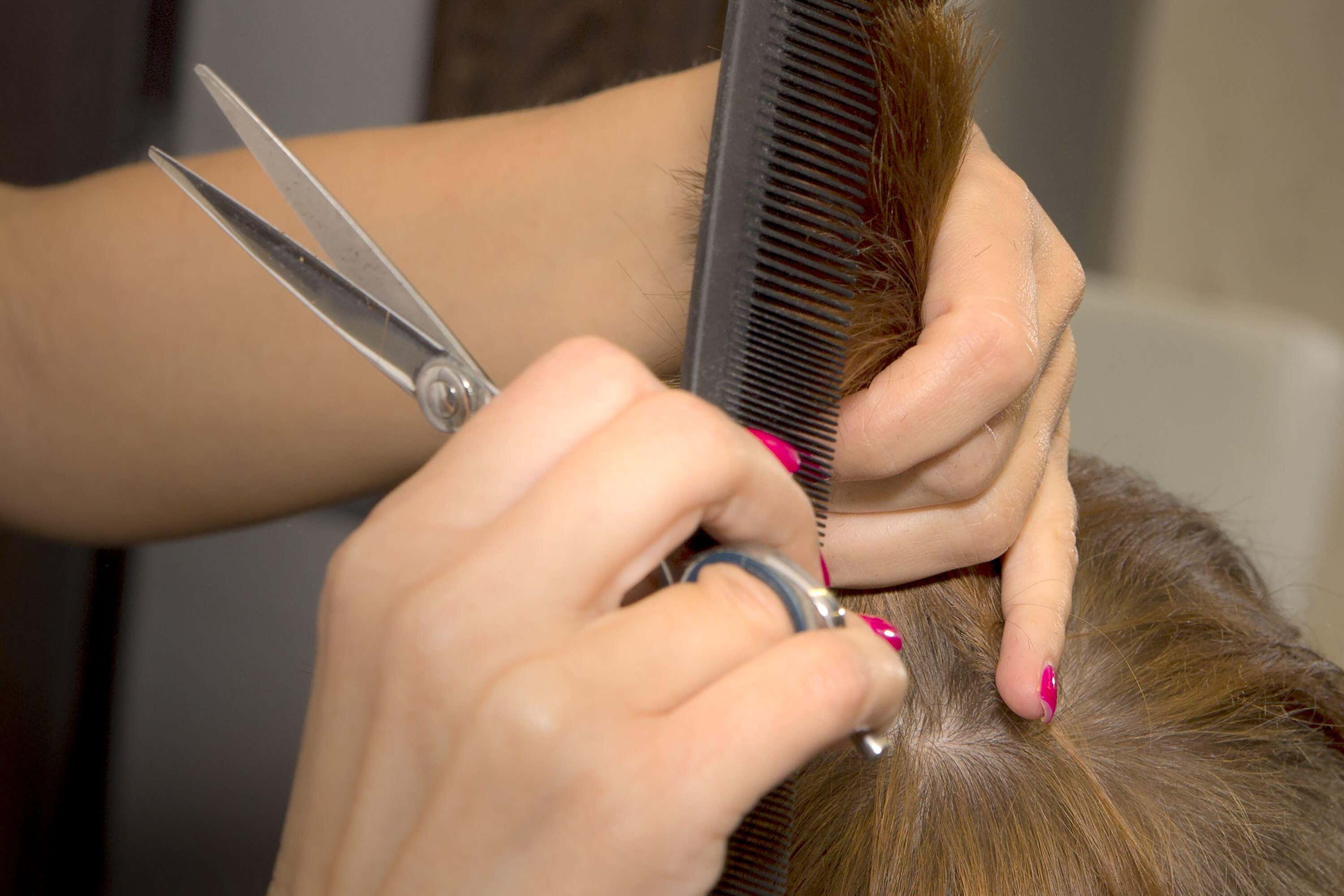 Those who had worked as a hairdresser, barber or beautician appeared to have a three-fold higher risk, the study suggested (Alamy/PA)