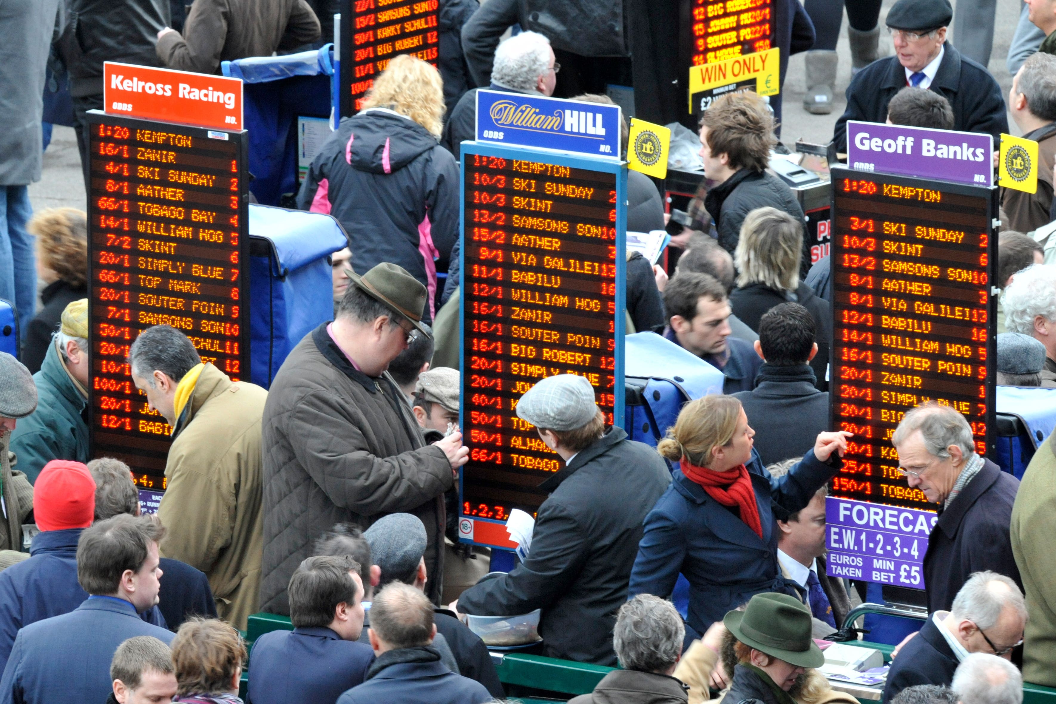 The Betting and Gaming Council says there is no evidence of a link between advertising in sports grounds and problem gambling (Rebecca Naden/PA)