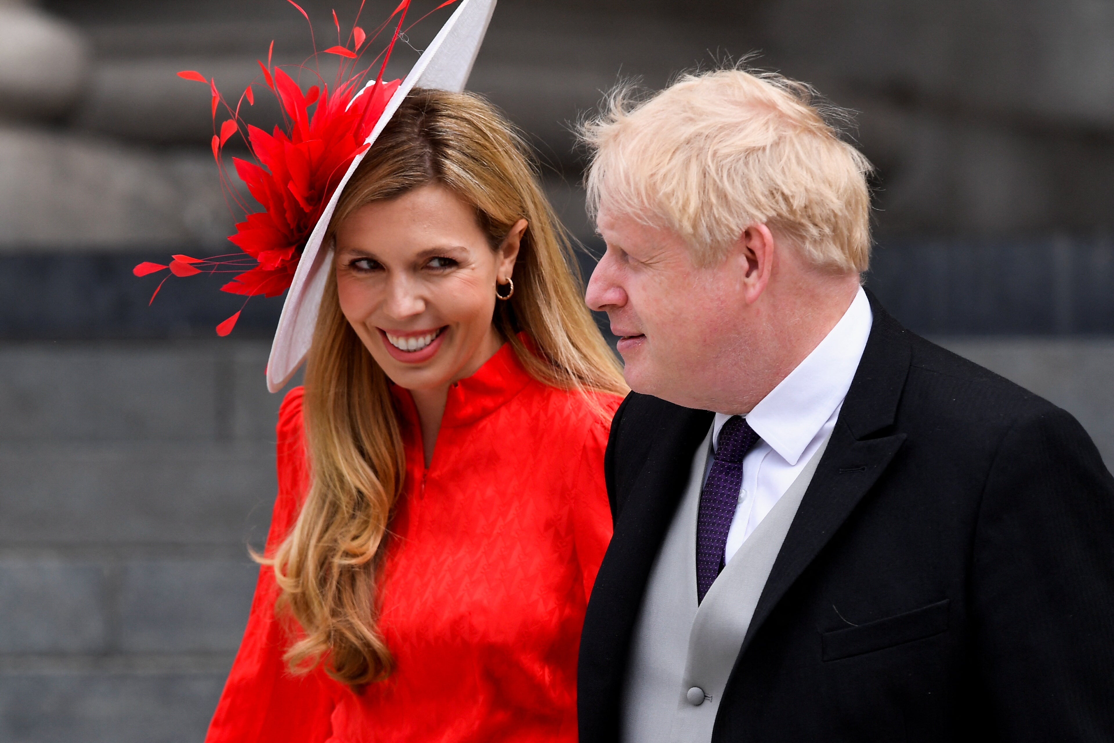 Carrie and Boris Johnson strongly denied reports that they let their nanny go after she was spotted drinking wine with the former PM