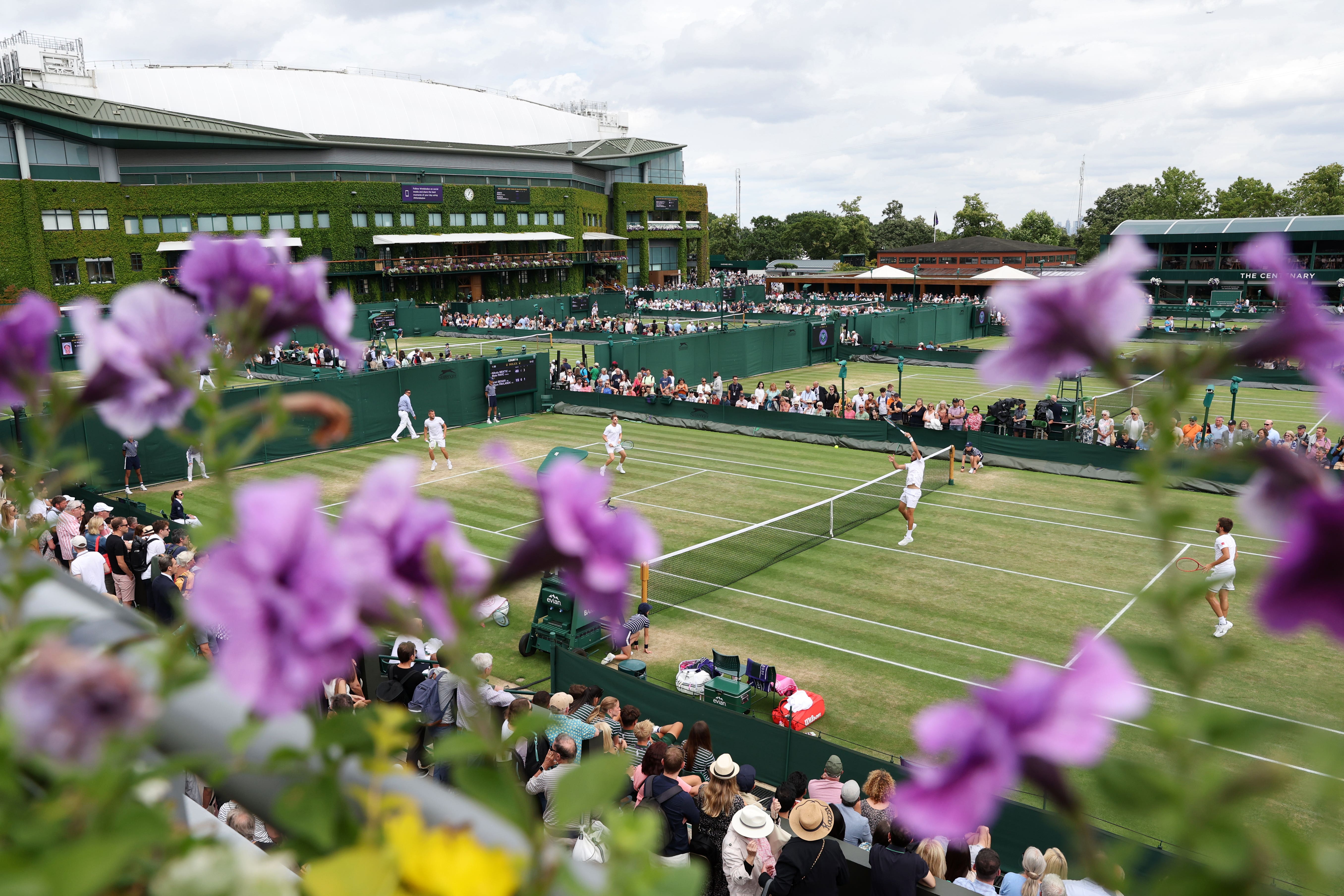 Tennis greats have returned to Wimbledon for invitation doubles on Tuesday (Bradley Collyer/PA)