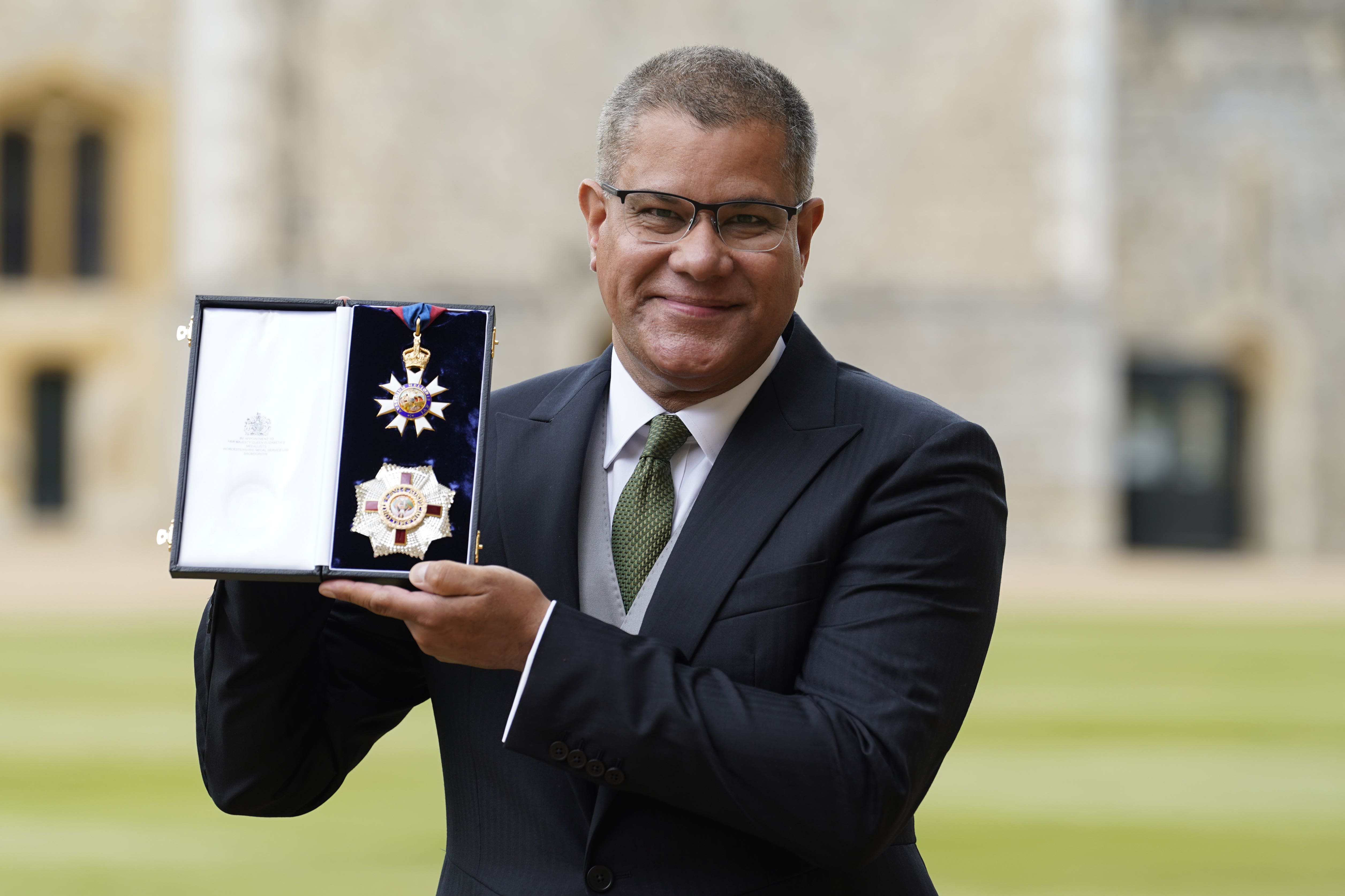 The Conservative MP received his knighthood from the King in Windsor (Andrew Matthews/PA)