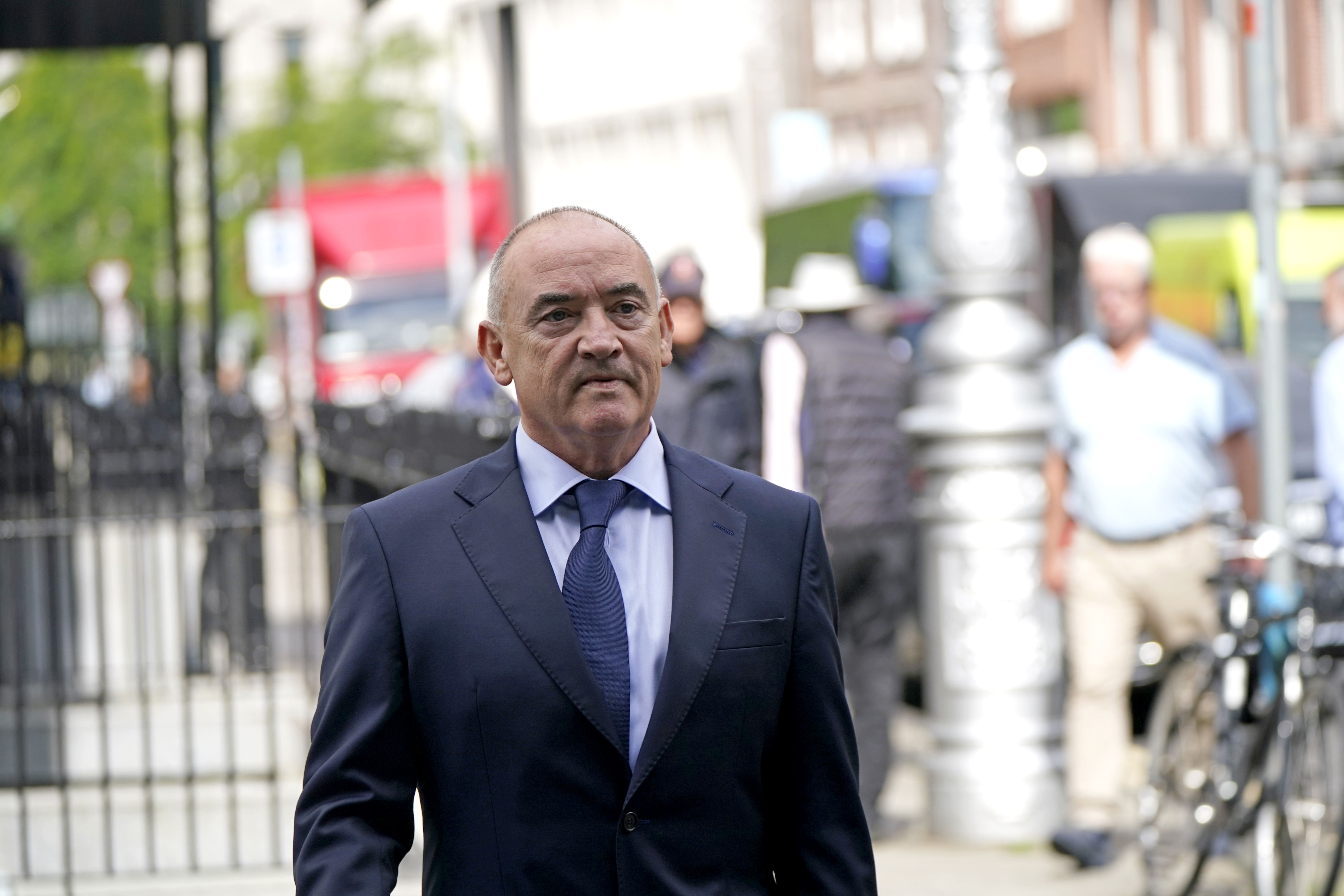 Ryan Tubridy’s agent, Noel Kelly, arrives at Leinster House, Dublin (Niall Carson/PA)