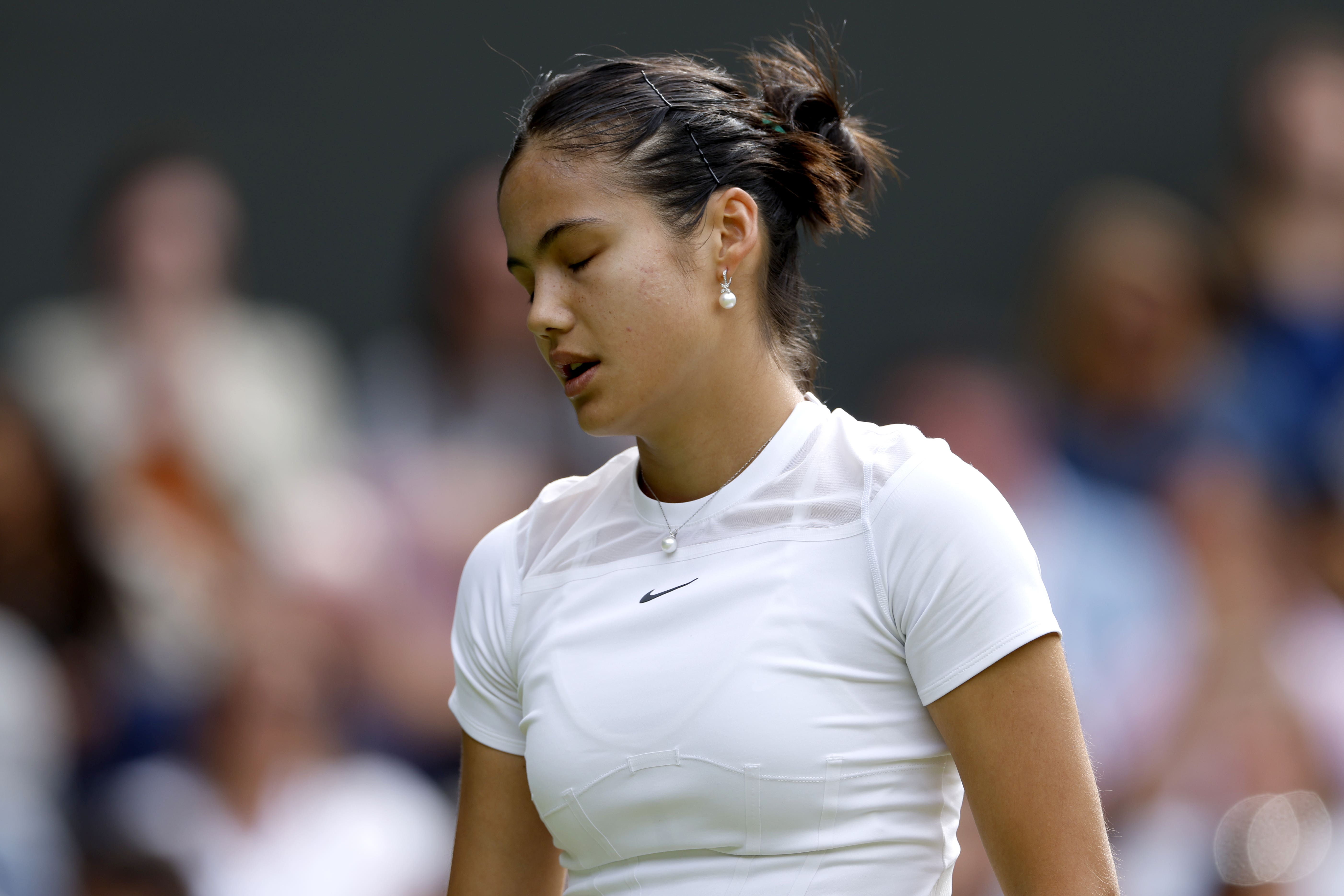 Emma Raducanu pictured at Wimbledon last year (Steven Paston/PA)