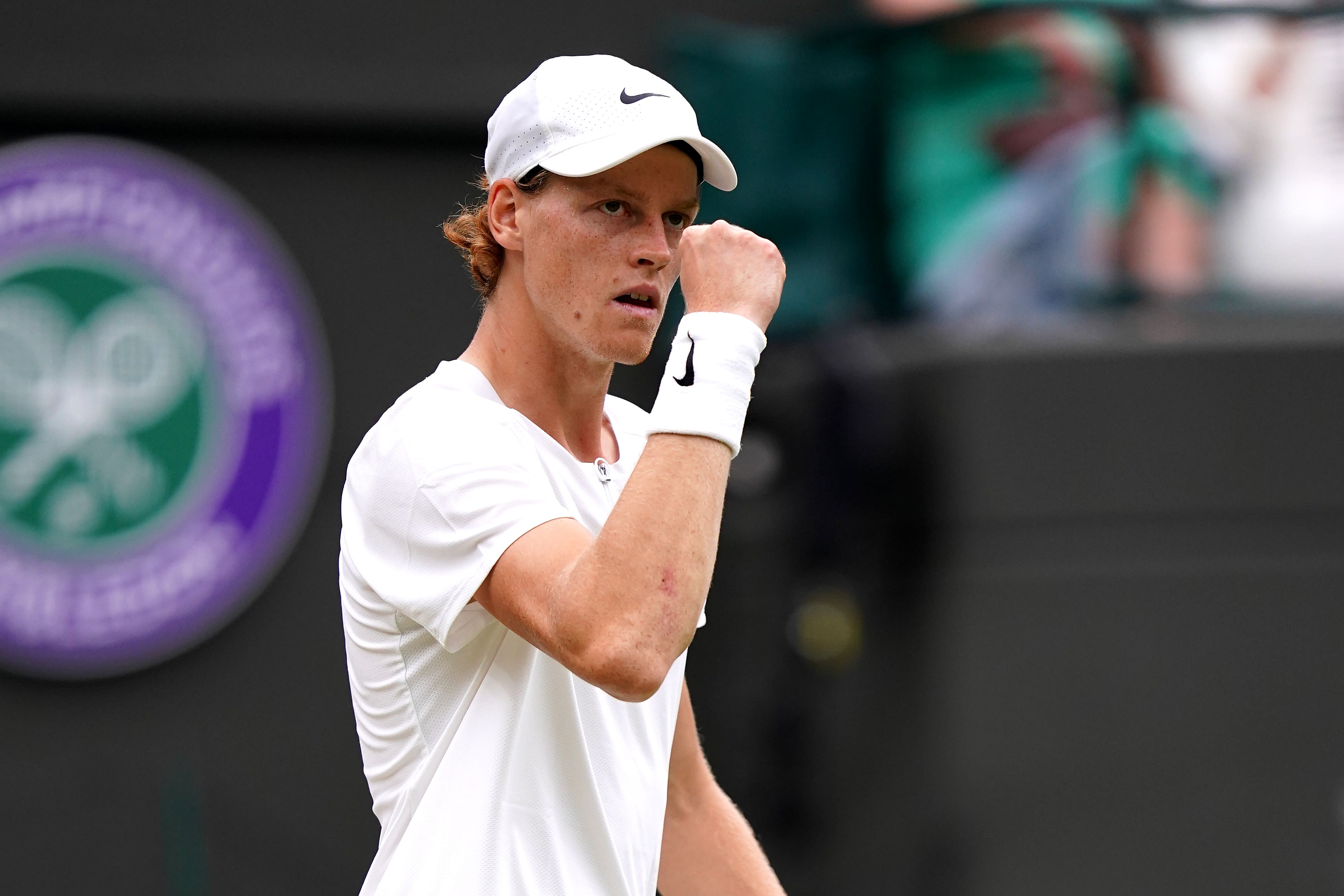 Jannik Sinner made it through to his first grand slam semi-final (John Walton/PA)