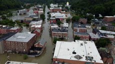 Vermont flooding: Devastating drone footage shows Montpelier underwater as dam threatened