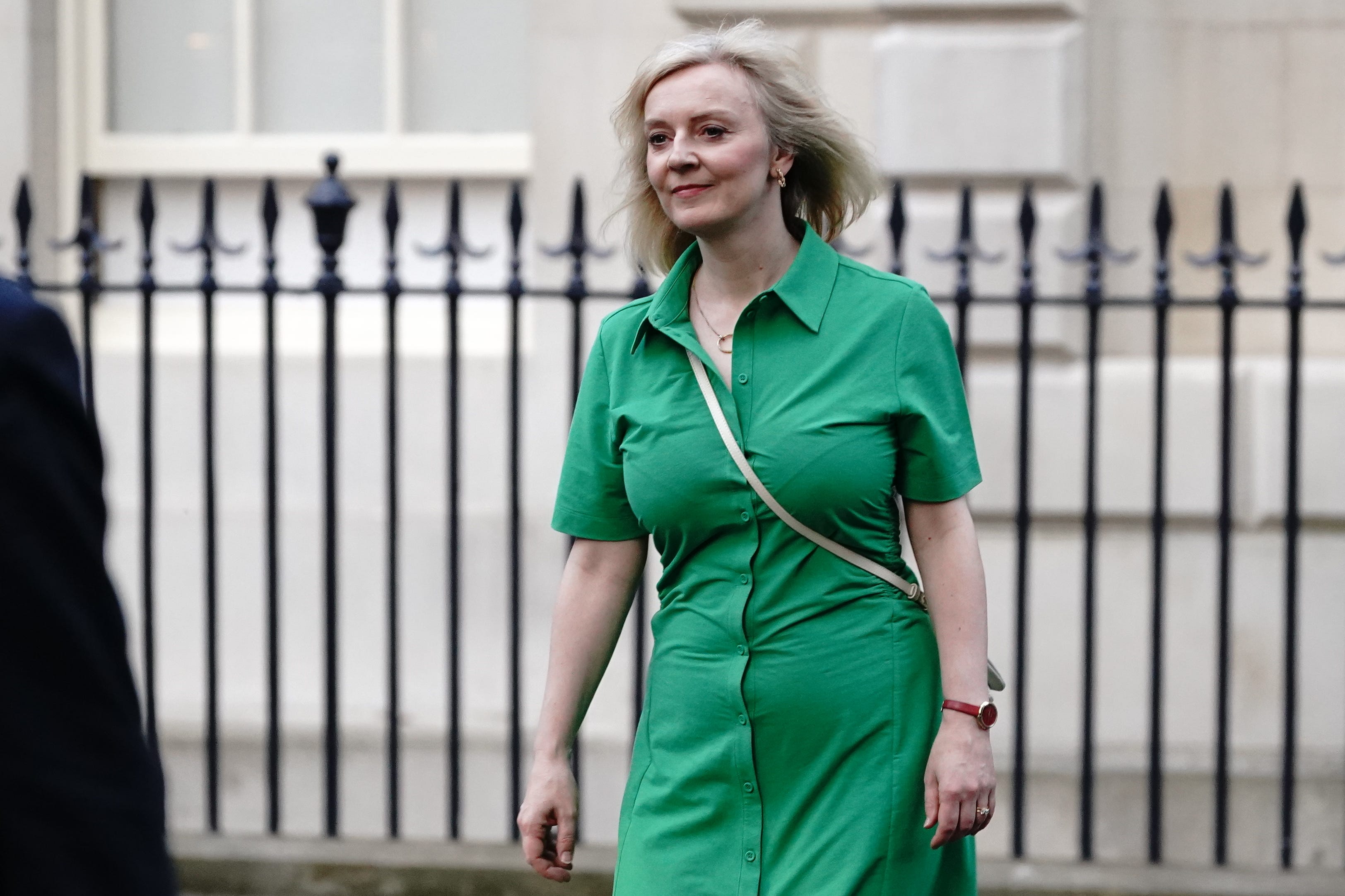 Liz Truss leaves Murdoch annual summer party, June 2023