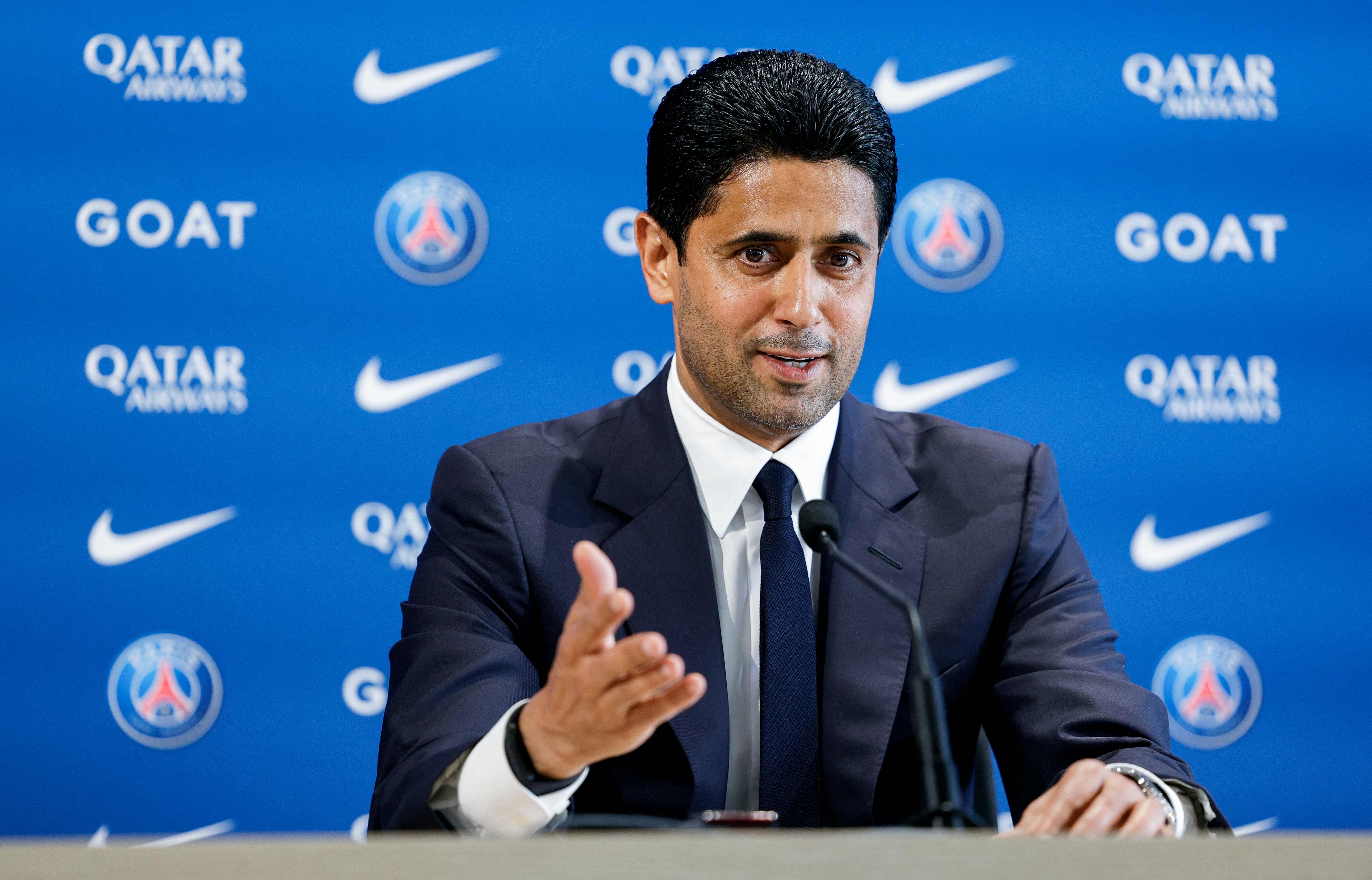 PSG chairman Nasser Al-Khelaifi heads up the European Club Association [ECA]