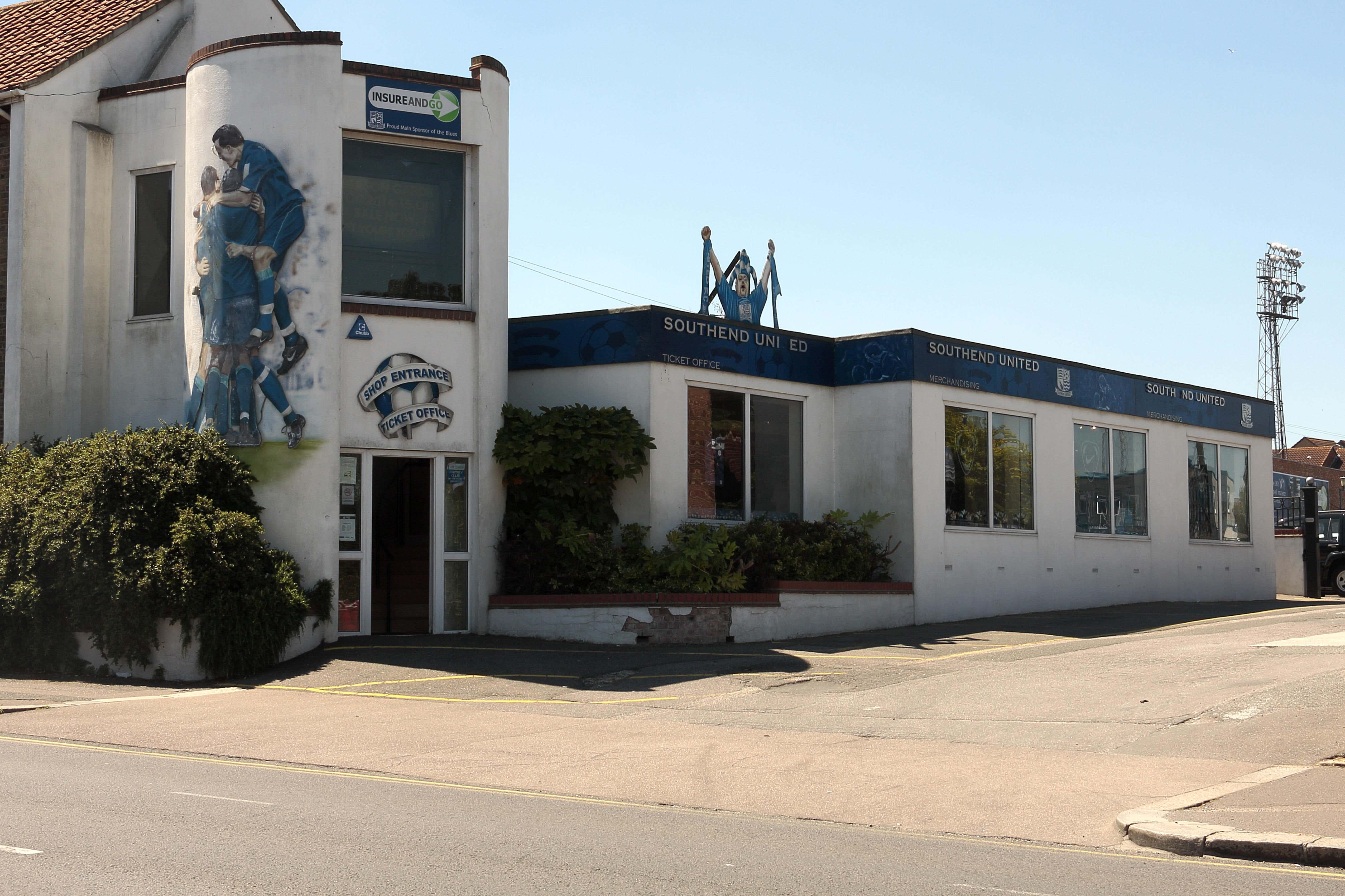 Roots Hall, the home of Southend United Football Club. The club has been given more time to clear a tax debt (Alamy/PA)