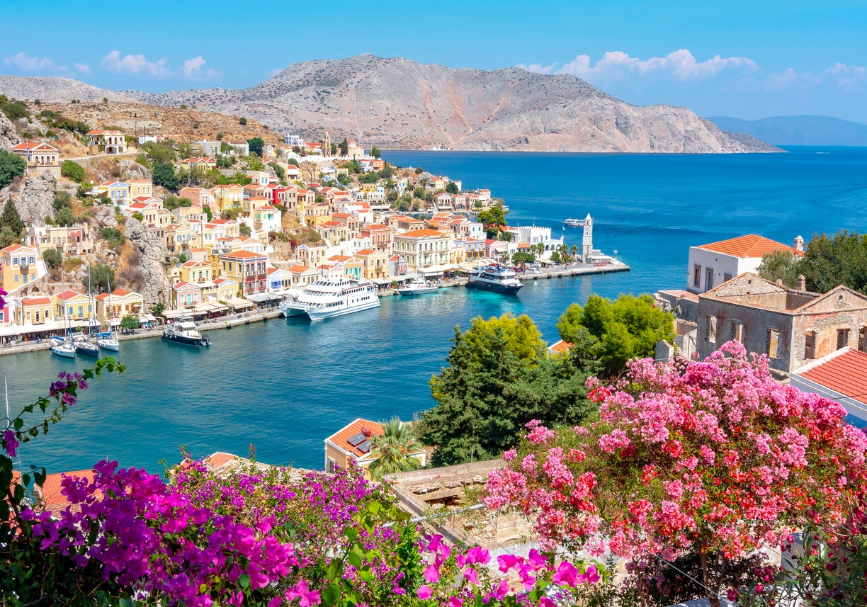 A view over Semi, on the Greek island of Rhodes