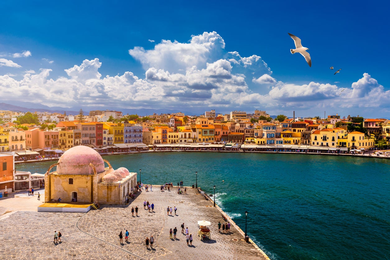 A view over Chania’s Venetian-style harbour