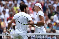 Wimbledon 2023 LIVE: Carlos Alcaraz outclasses Holger Rune as Chris Eubanks loses to Daniil Medvedev