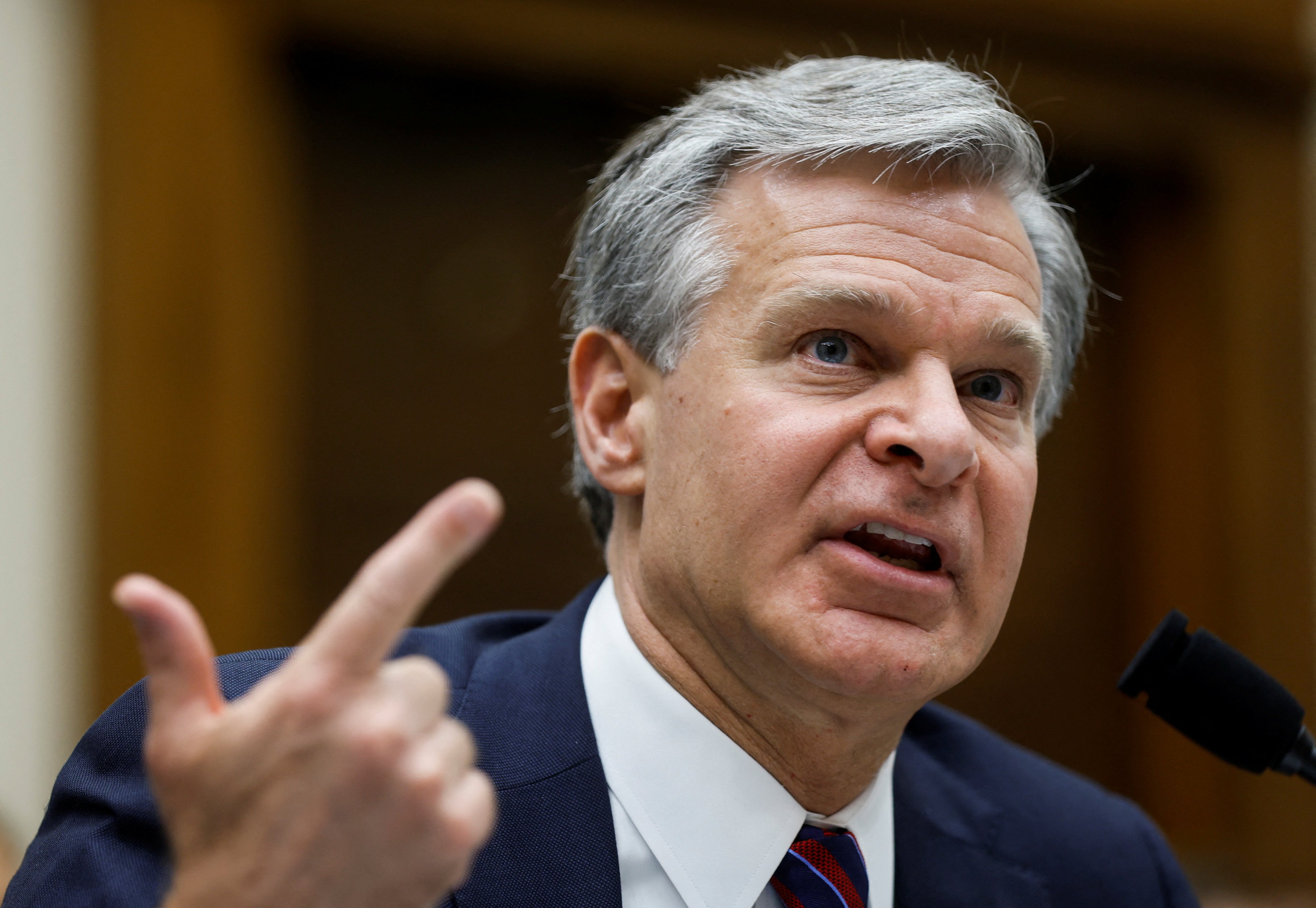 FBI director Christopher Wray hits back at Matt Gaetz after Republican presses him on trust in bureau