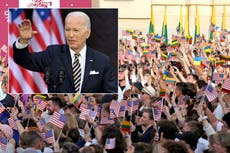 Biden says support for Ukraine ‘will not waver’ in fiery Vilnius speech after Zelensky Nato meeting - live