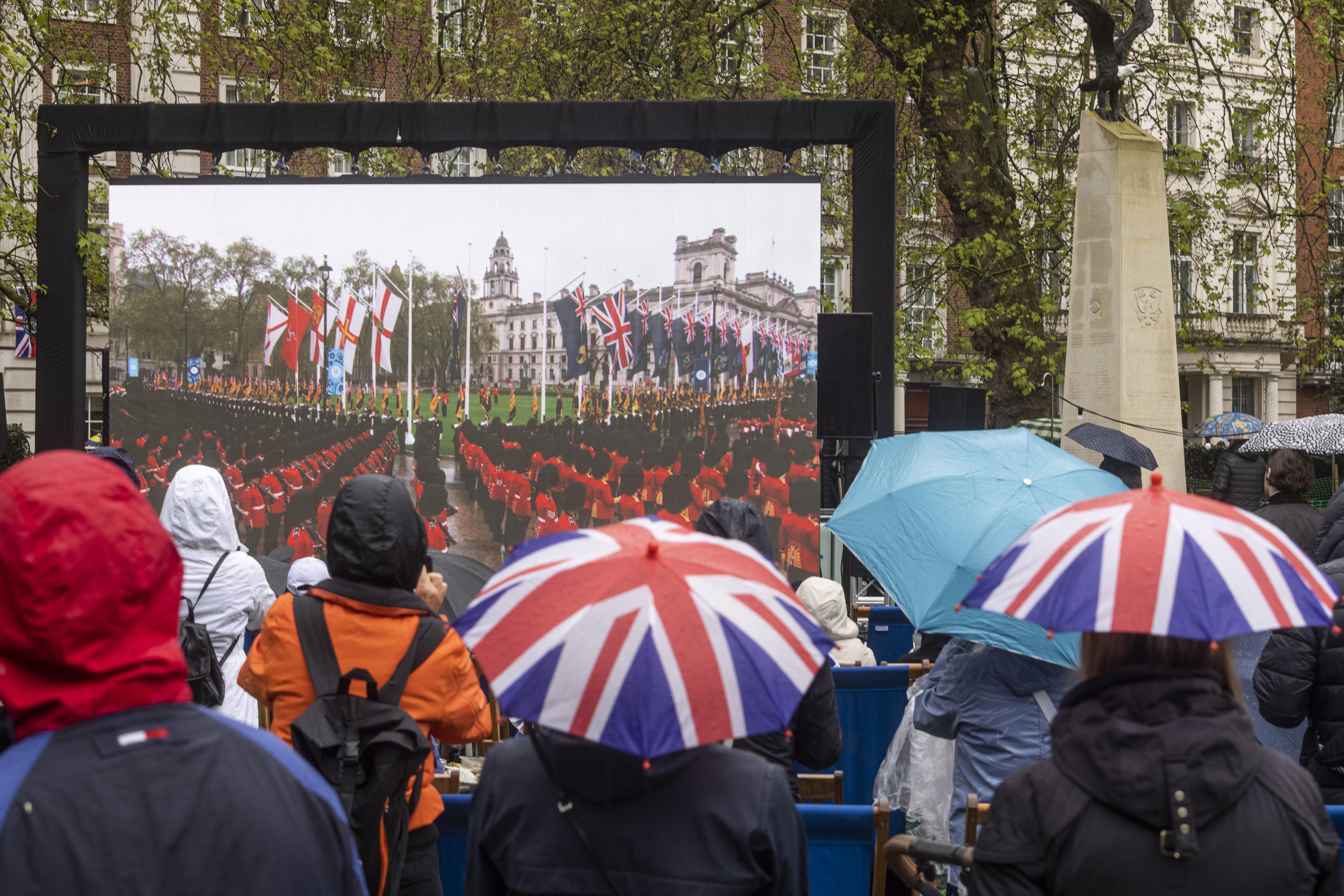 The UK economy declined in May after the King’s coronation saw an extra bank holiday weekend (David Parry/PA)