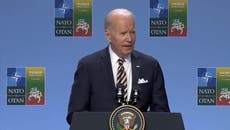 Biden slips-up and calls Zelensky ‘Volodymyr’ in Nato summit gaffe