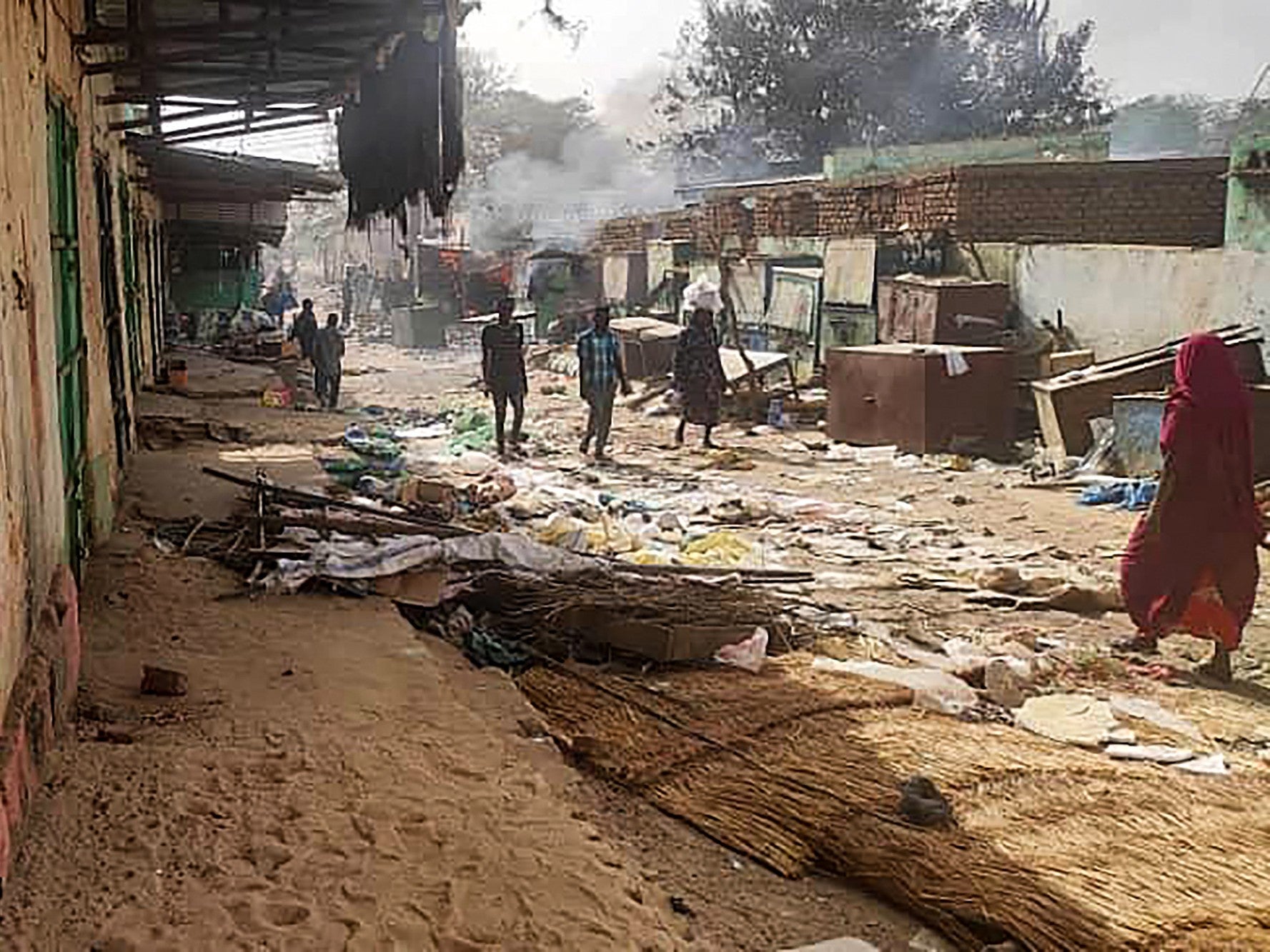 El Geneina, in West Darfur, pictured at the end of April after the conflict began